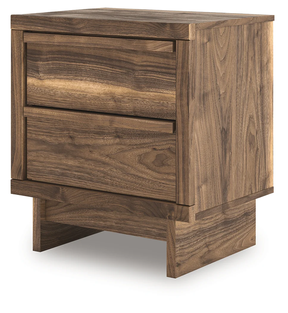 Chirason Brown Two Drawer Nightstand - Image 7