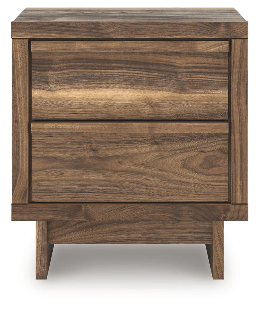 Chirason Brown Two Drawer Nightstand (Online Special Price) - Image 3