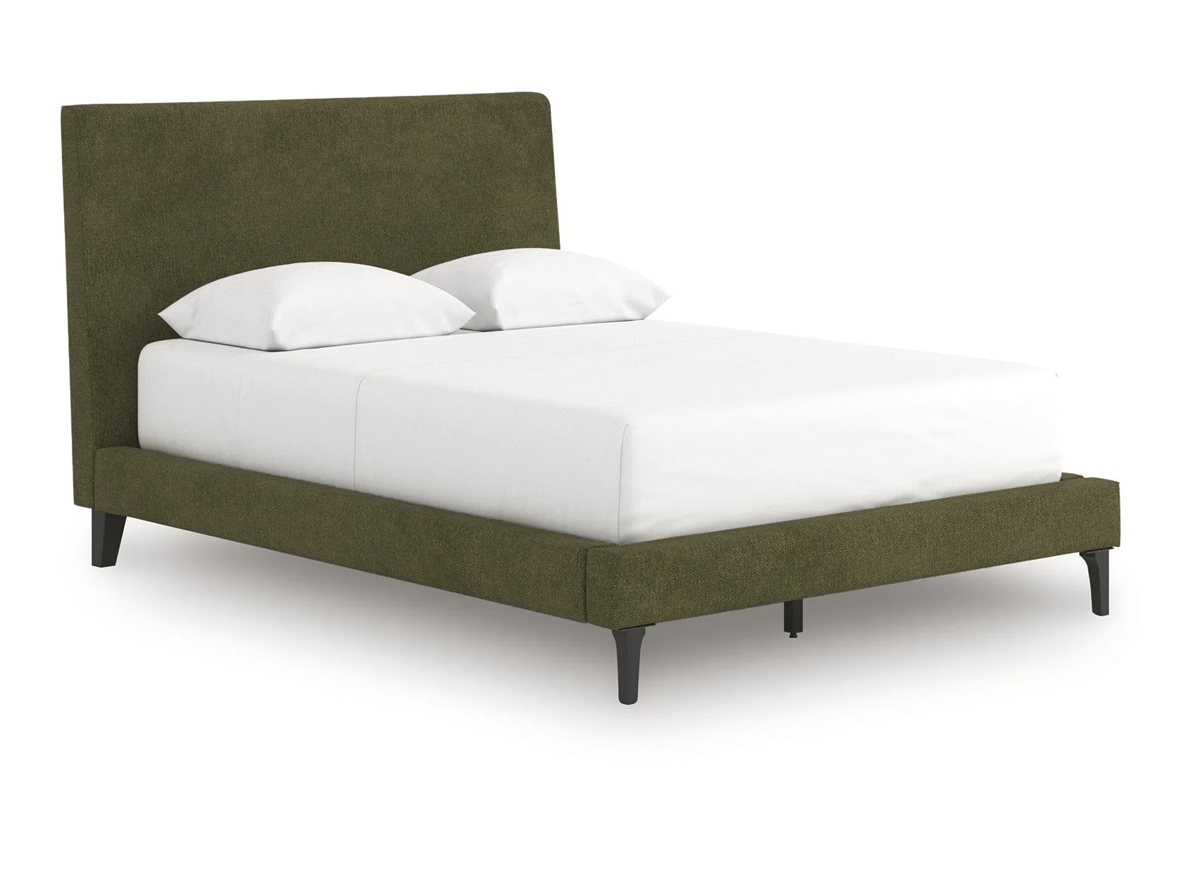 Chirason Sage Green Full Upholstered Bed w/Roll Slats (Online Special Price)
