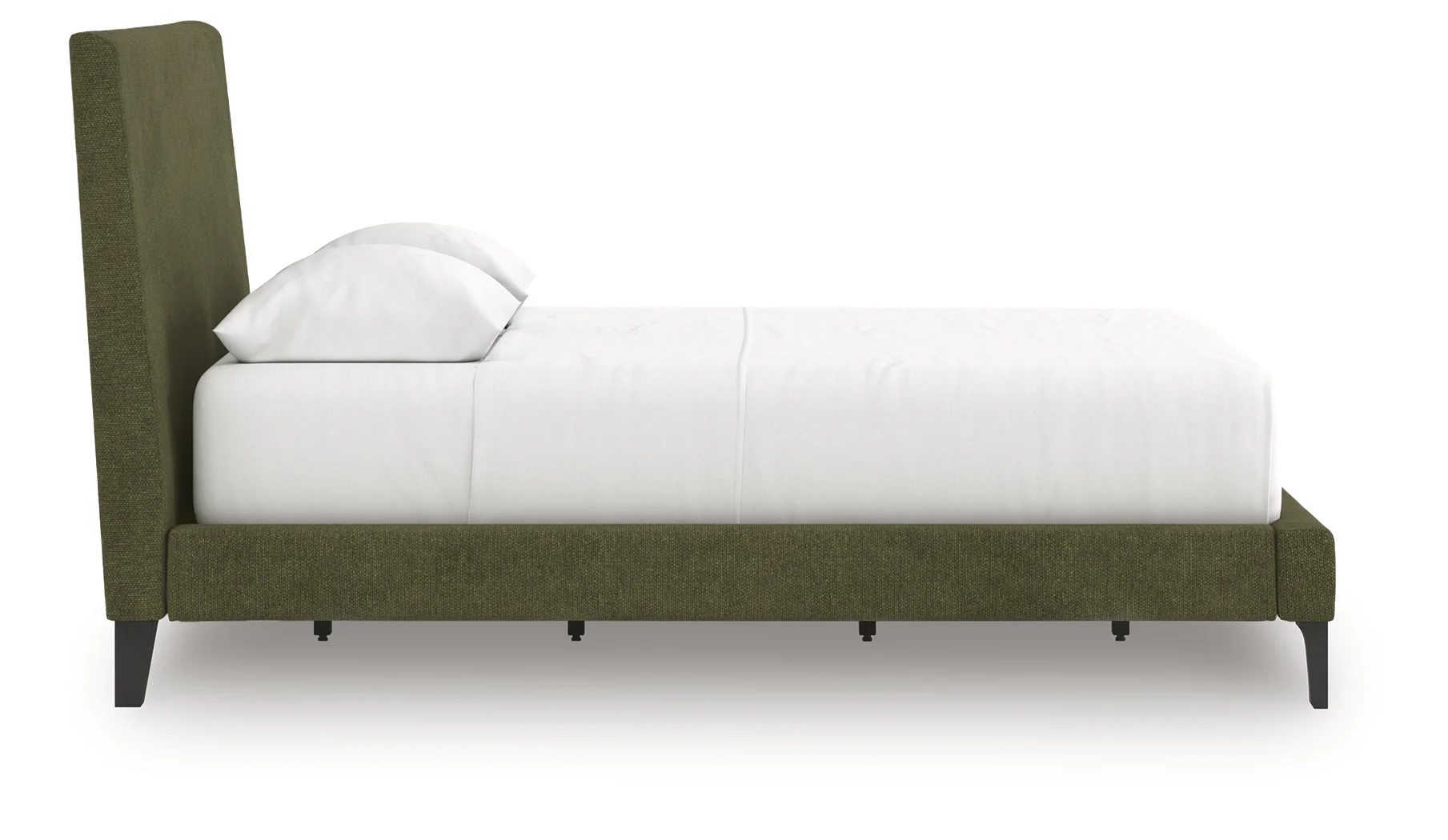 Chirason Sage Green Queen Upholstered Bed w/Roll Slats - Image 3