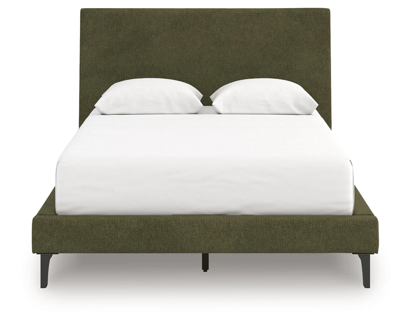 Chirason Sage Green Queen Upholstered Bed w/Roll Slats (Online Special Price) - Image 2