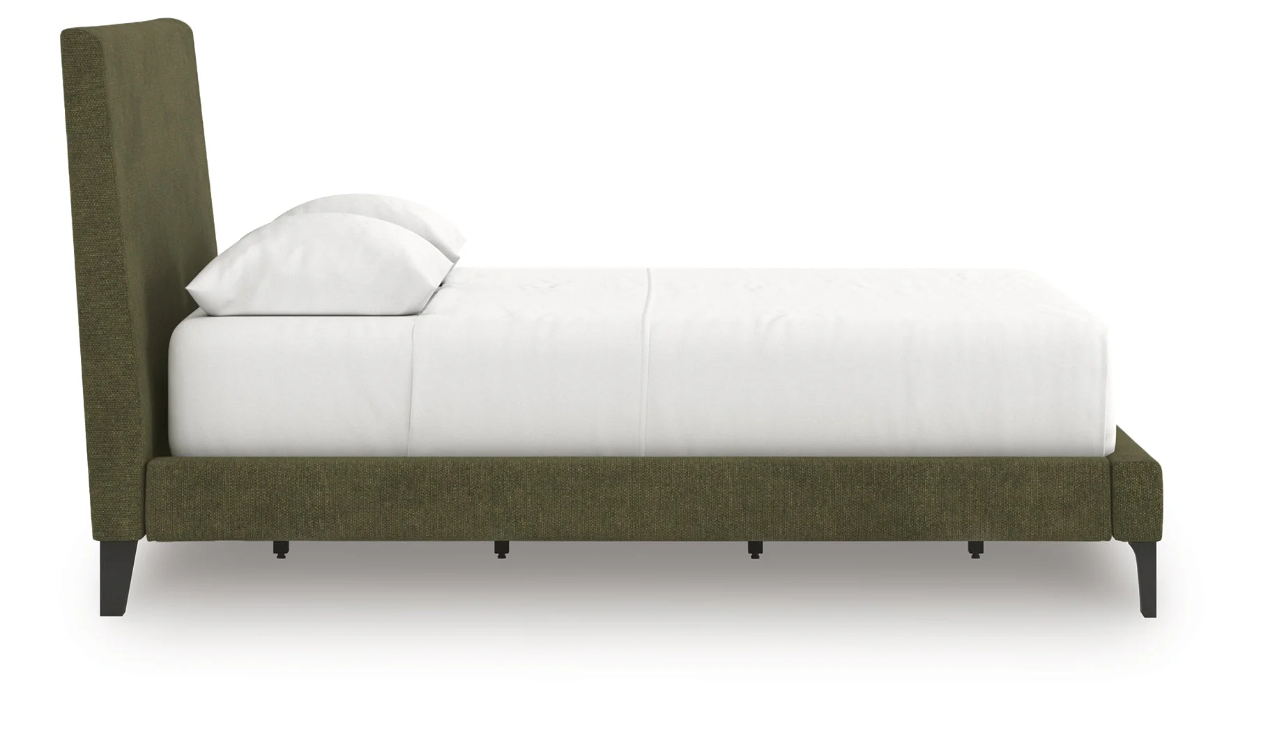 Chirason Sage Green Queen Upholstered Bed w/Roll Slats (Online Special Price) - Image 3