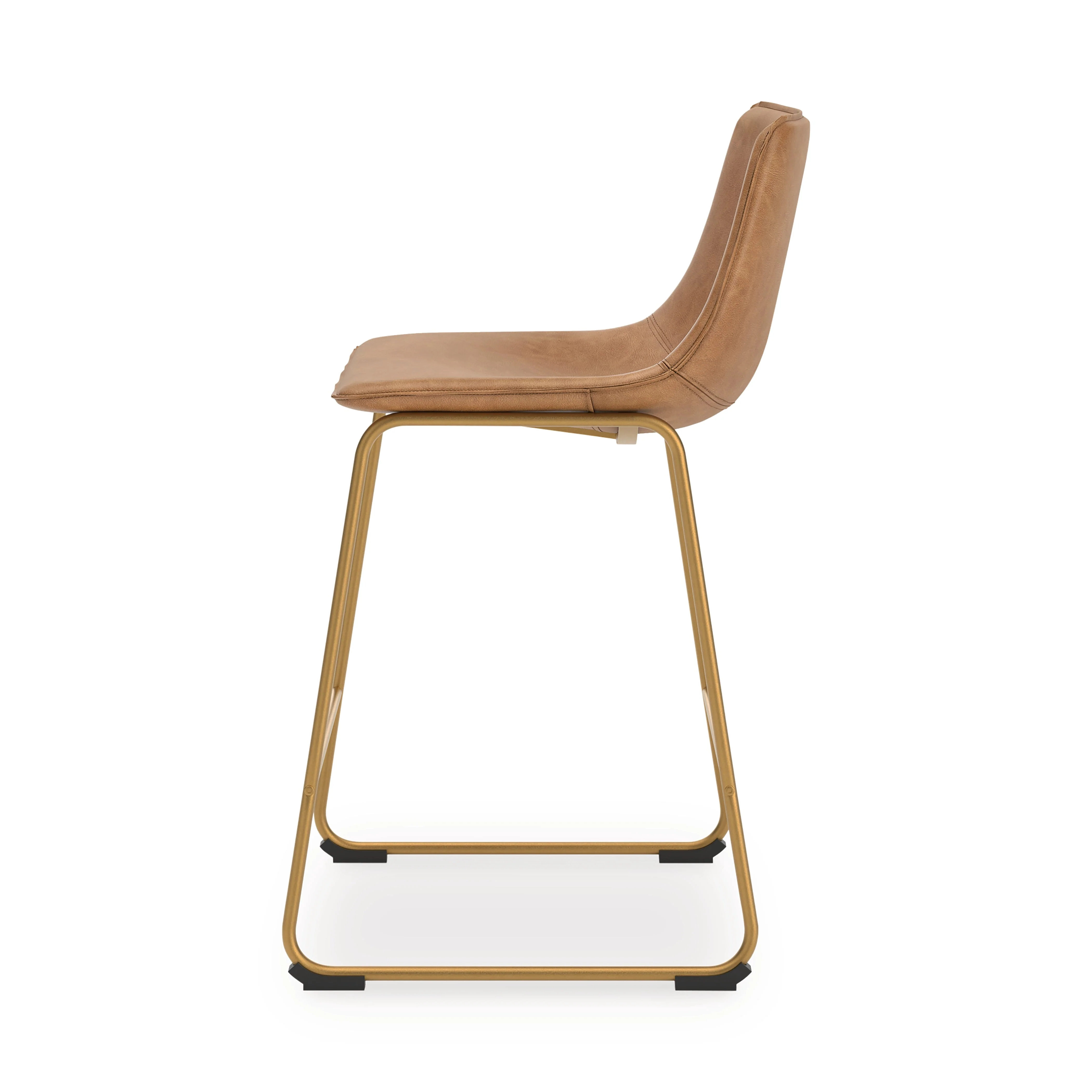 Ciabori Toast/Gold Upholstered Barstool (Set of 2) (Online Special Price) - Image 6