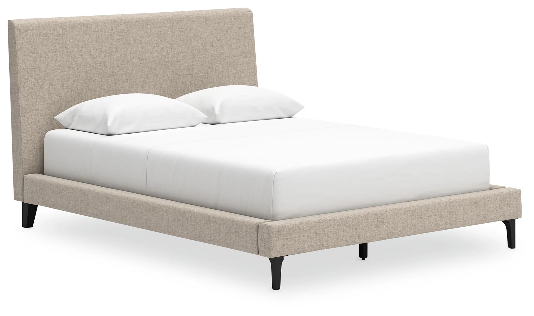 Cielden Two-tone/Soft Gray Queen Upholstered Bed, Dresser and Mirror - Image 10
