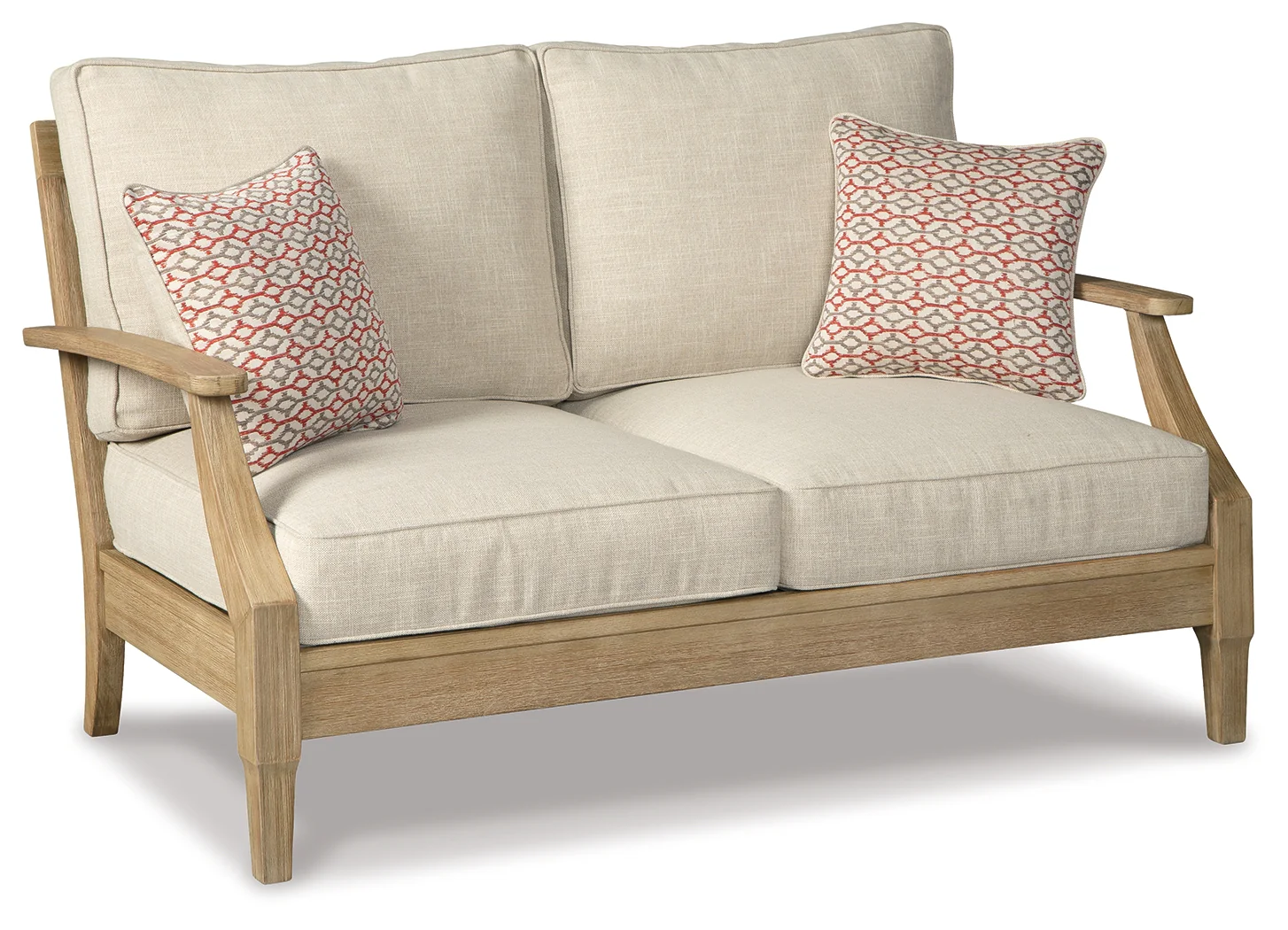 Clare View Beige Outdoor Sofa, Loveseat and Lounge Chair - Image 8