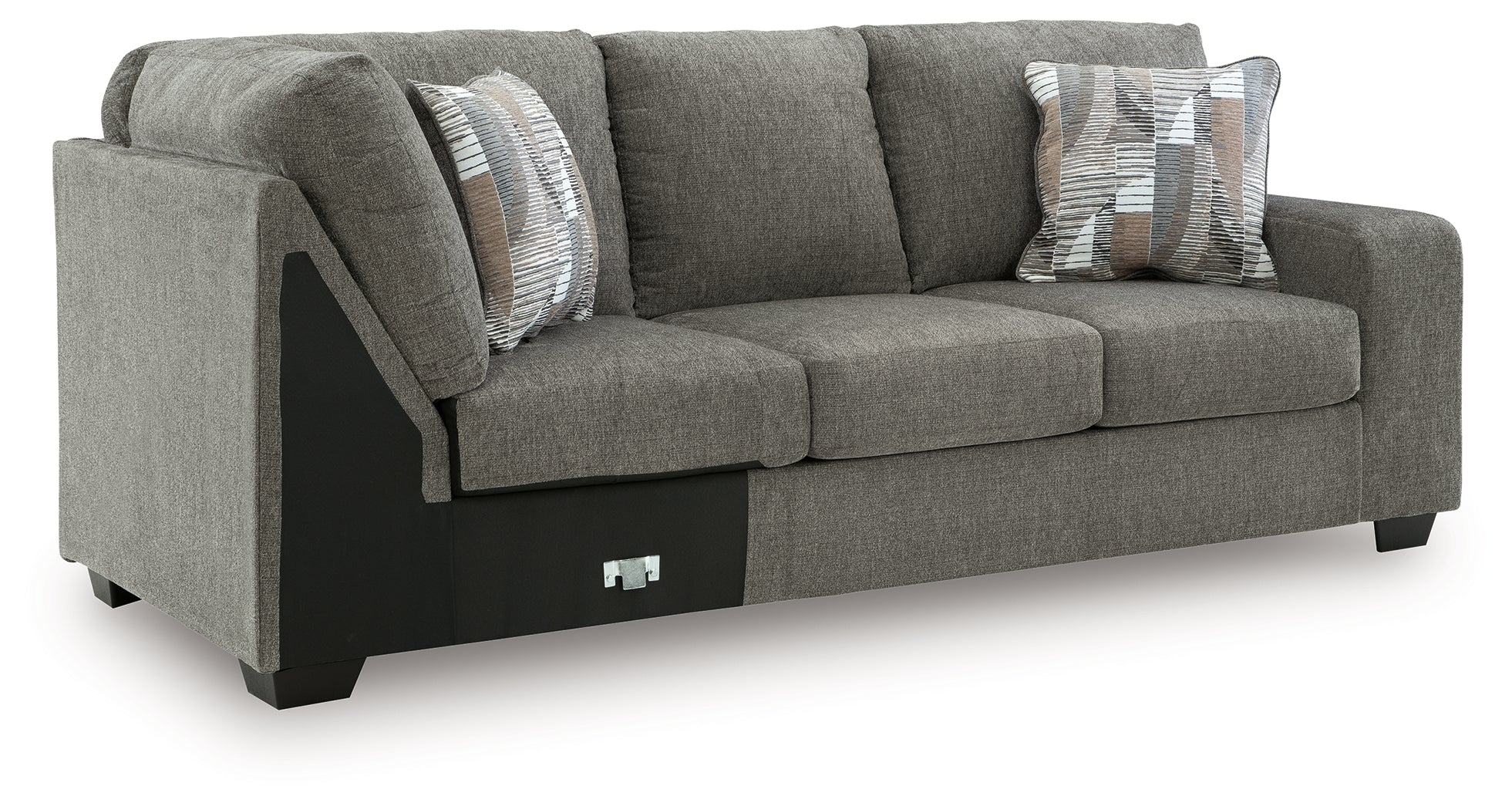 Clarington Greystone 3-Piece Sectional and Oversized Ottoman - Image 8