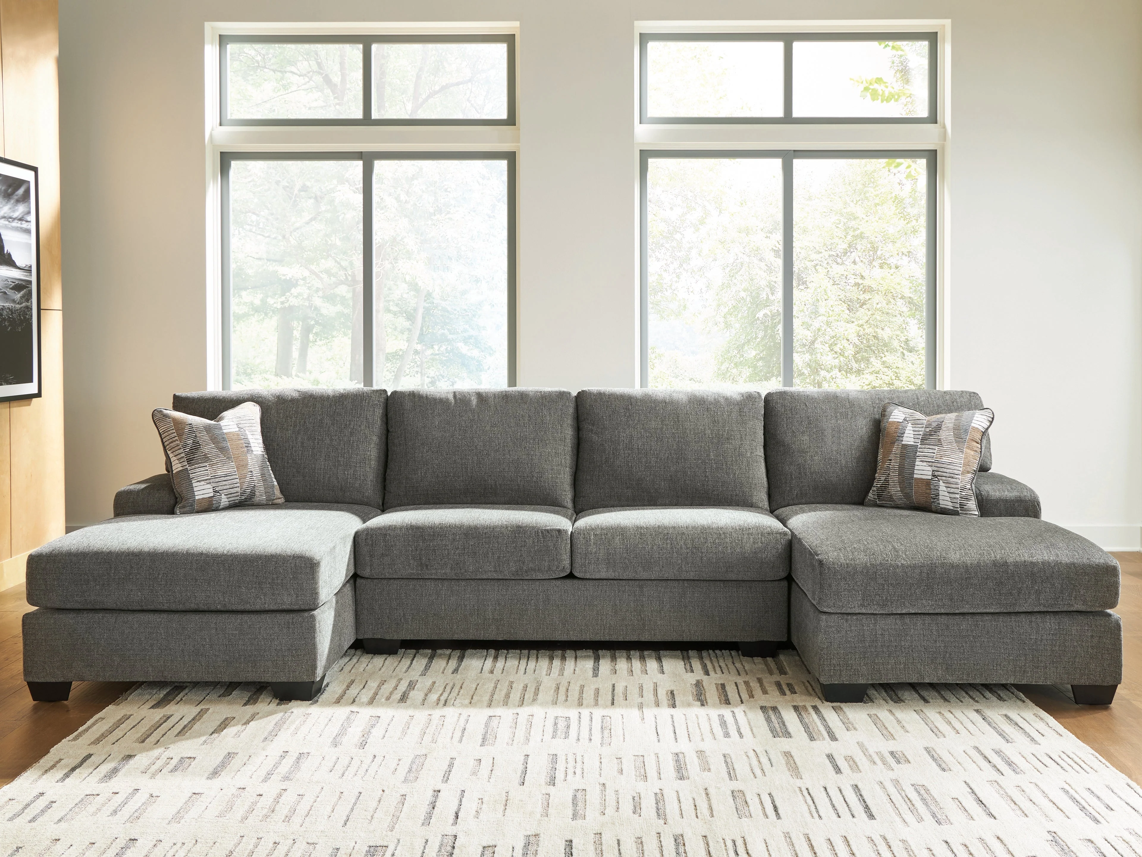 Clarington Greystone 3-Piece Sectional with Double Chaise (Online Special Price)