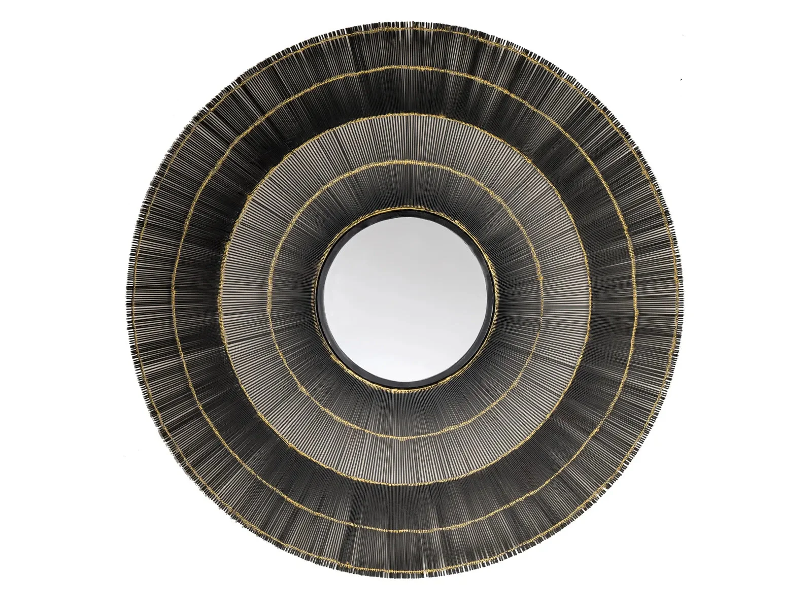 Clark Black/Gold Wall Mirror