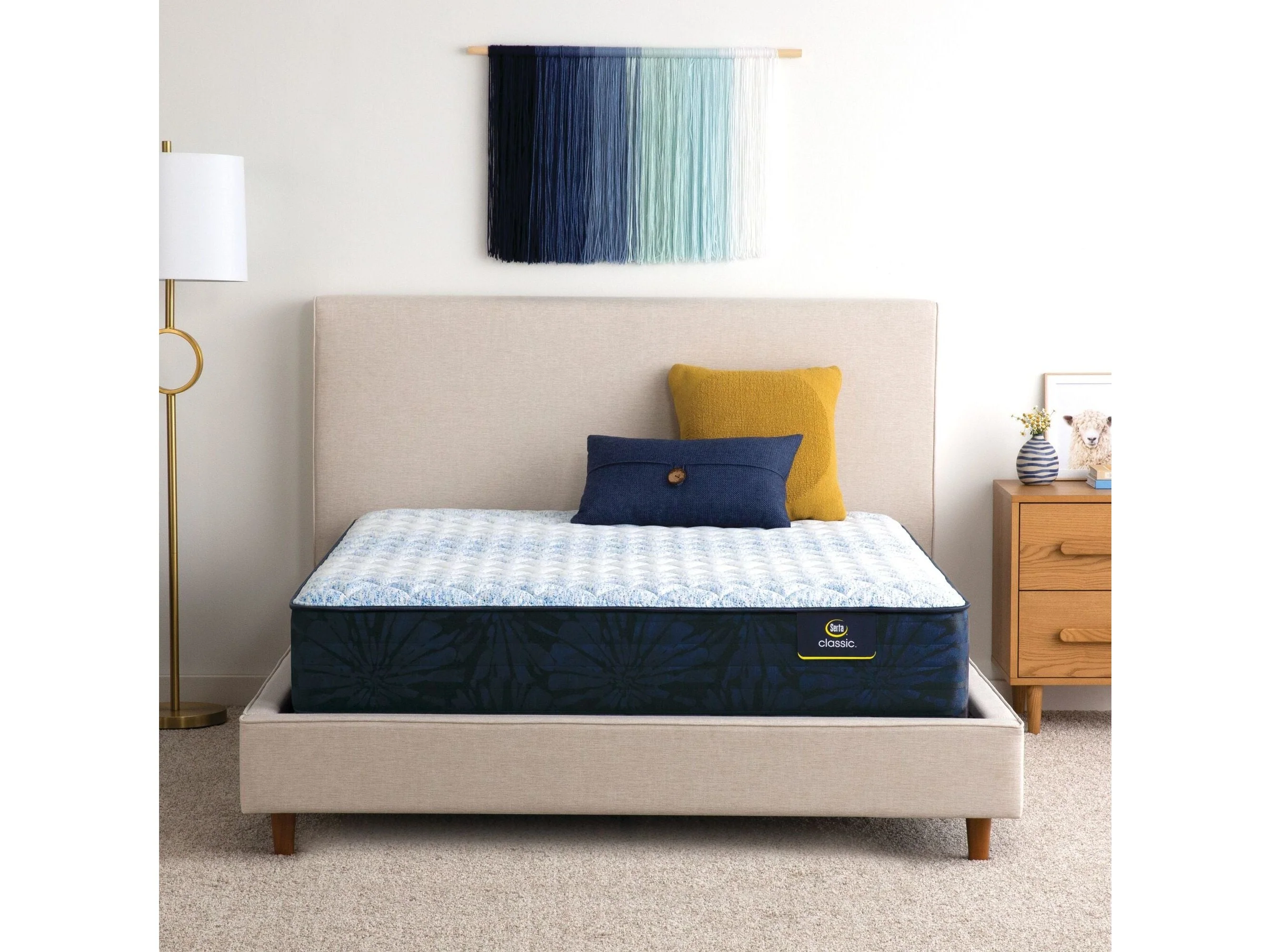 Classic Alden 11.5" Off-White/Multicolor Innerspring California King Medium Mattress