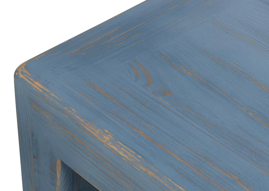 Classic Chinese Blue Cocktail Table Blue - Image 7