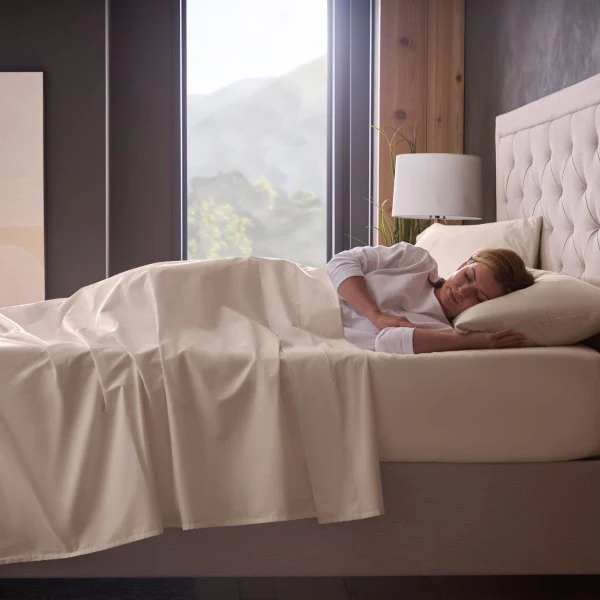 Classic Cotton Cream Queen Sheet Set - Image 2