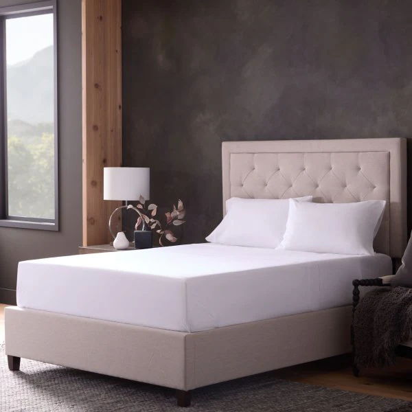 Classic Cotton White Split Head Cal King Sheet Set - Image 8
