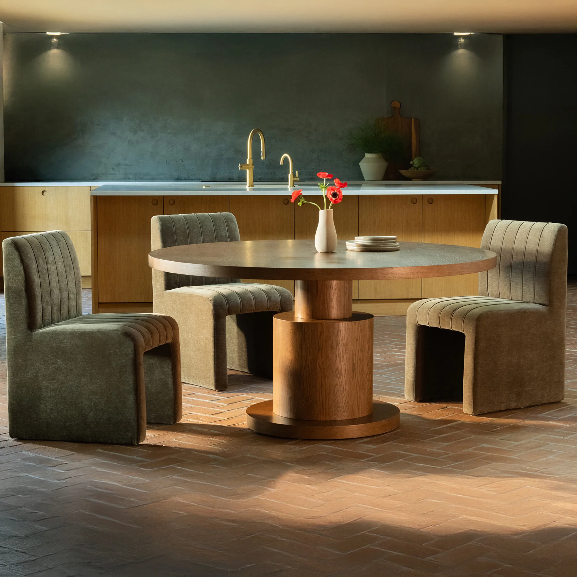 Clayton Brown Dining Table - Image 7