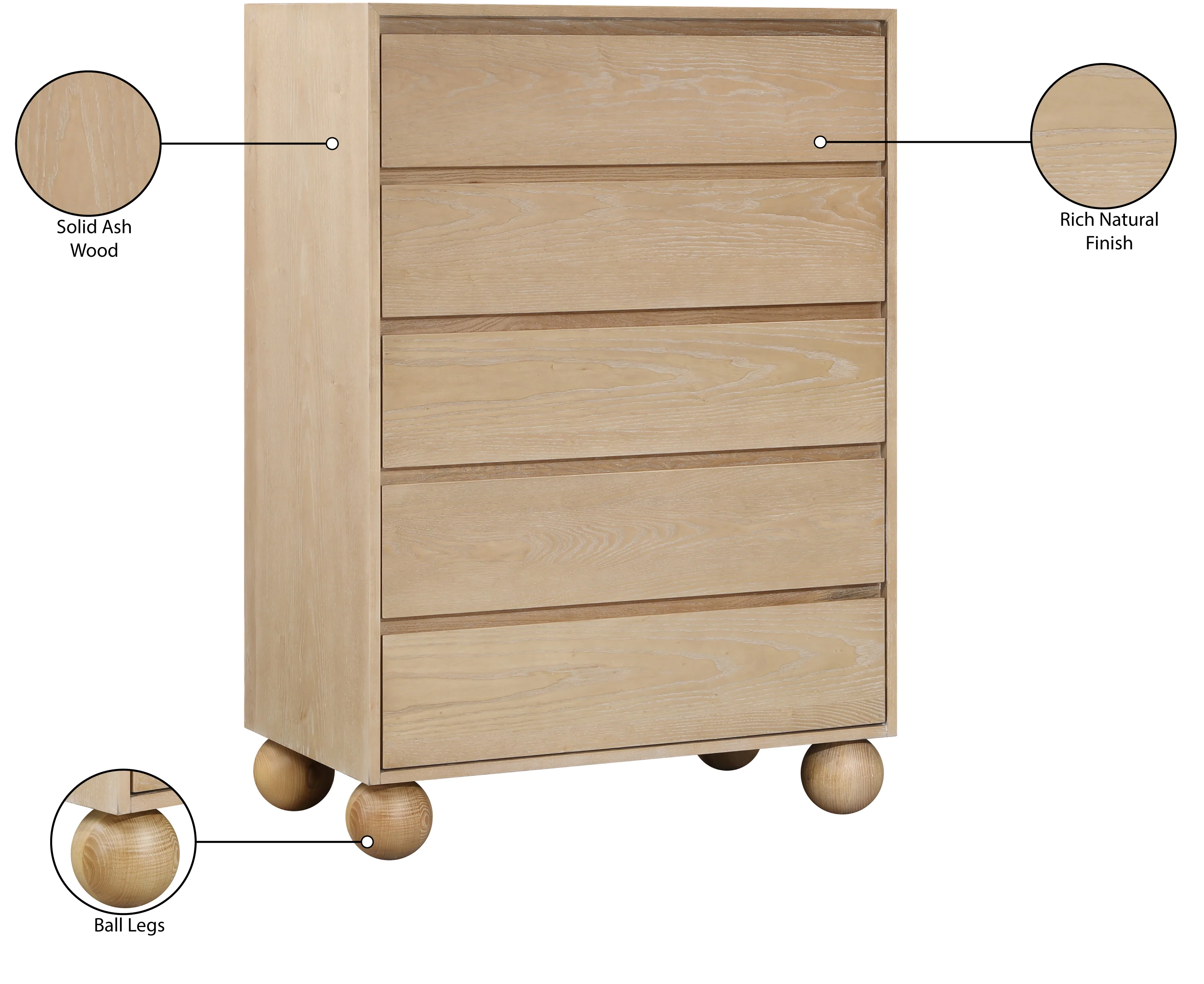Coastline Natural Wood Chest - Image 10