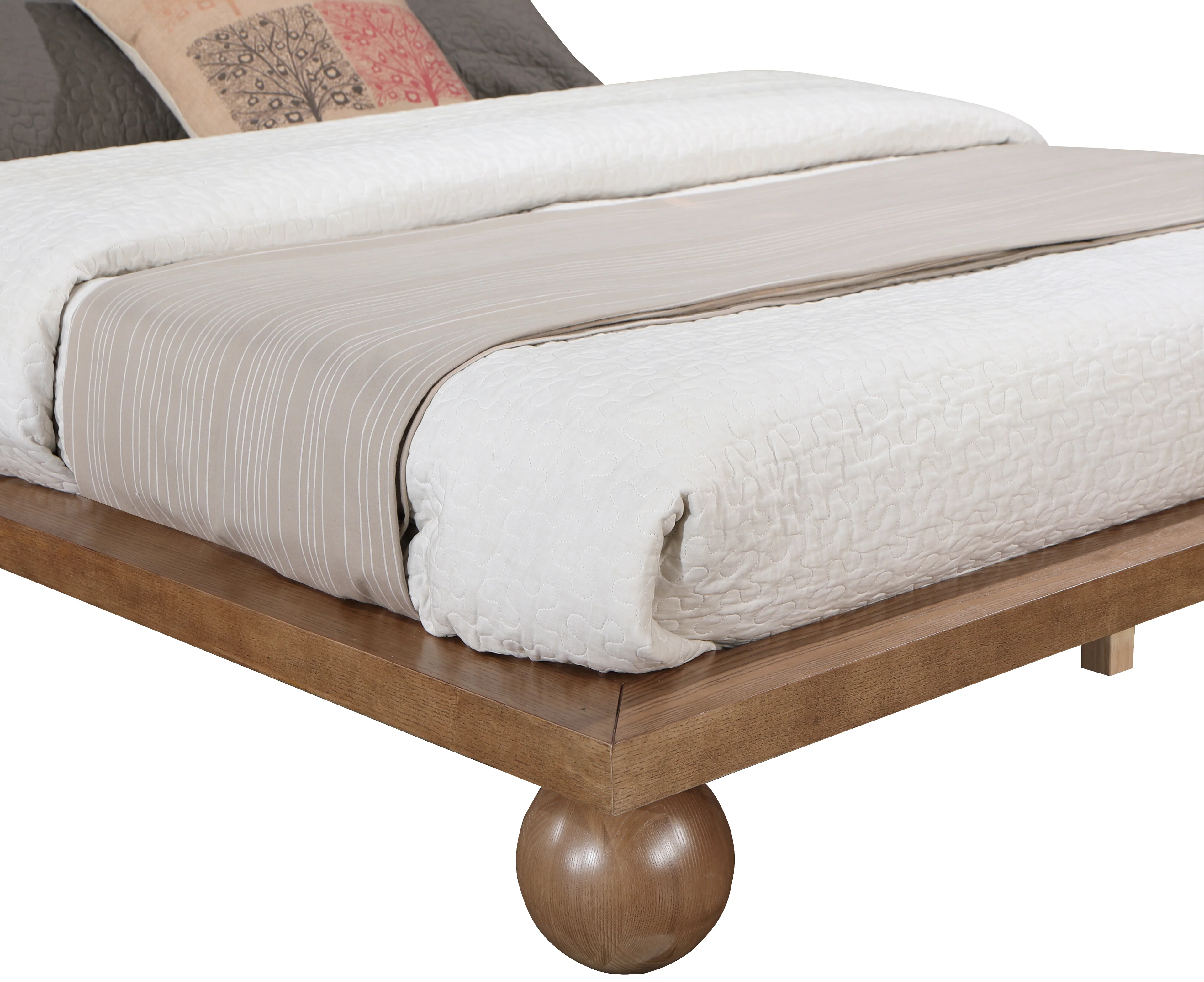 Coastline Walnut Wood King Bed (3 Boxes) - Image 6