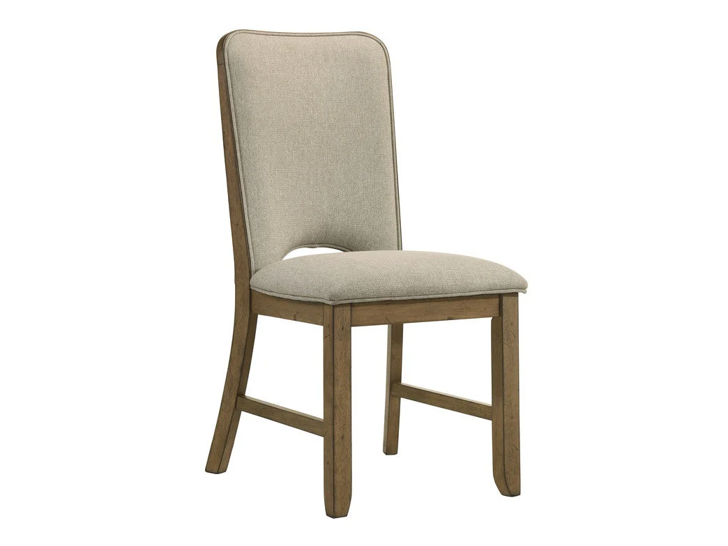Cockrell Brown/Beige Side Chair (Set of 2)