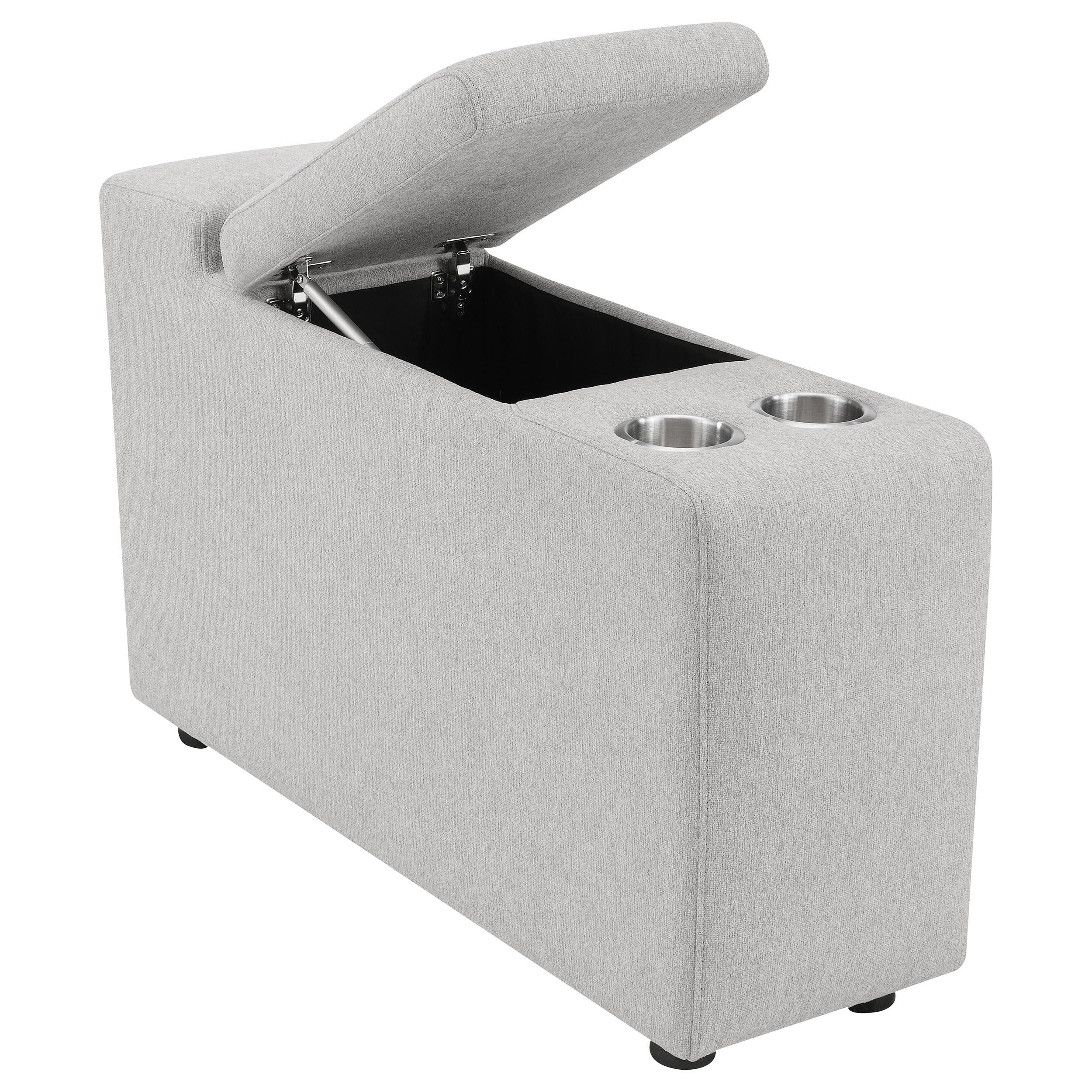 Collins Grey 5-piece Power Reclining Home Theater Seating - Image 8