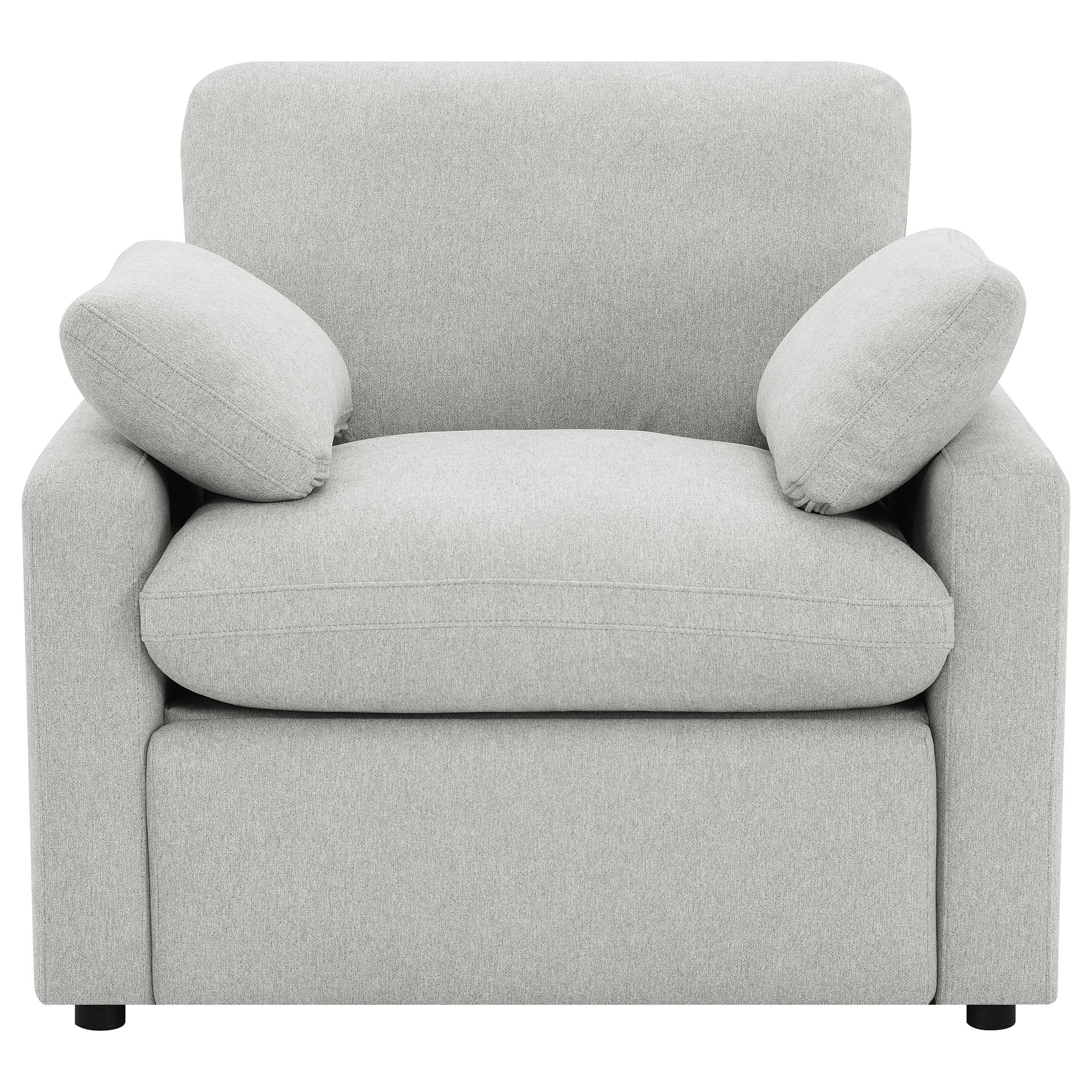 Collins Grey Upholstered Power Recliner Chair - Image 5