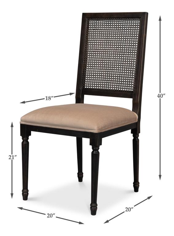 Colonial Black Cane Back Side Chair (Set of 2) - Image 12