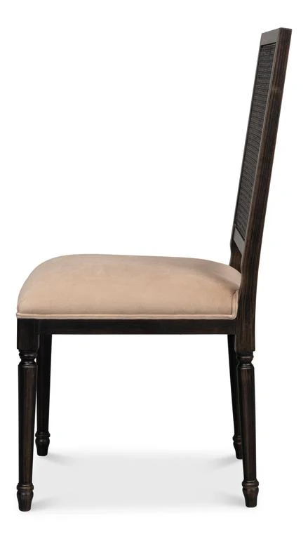 Colonial Black Cane Back Side Chair (Set of 2) - Image 2