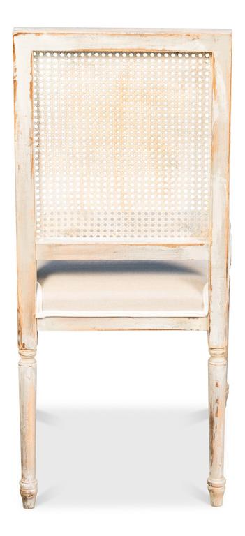 Colonial Grey Oak Cane Back Side Chair (Set of 2) - Image 3
