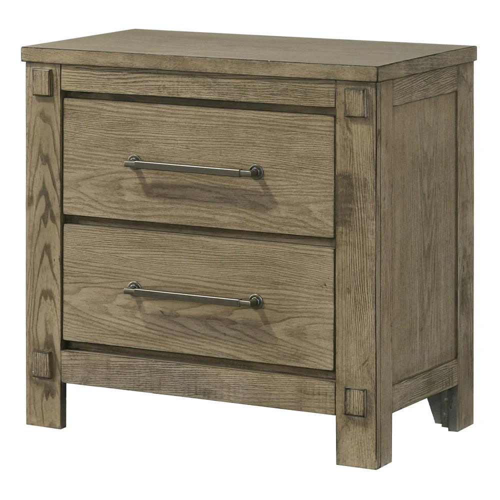 Colton Antique White Oak Nightstand - Image 2