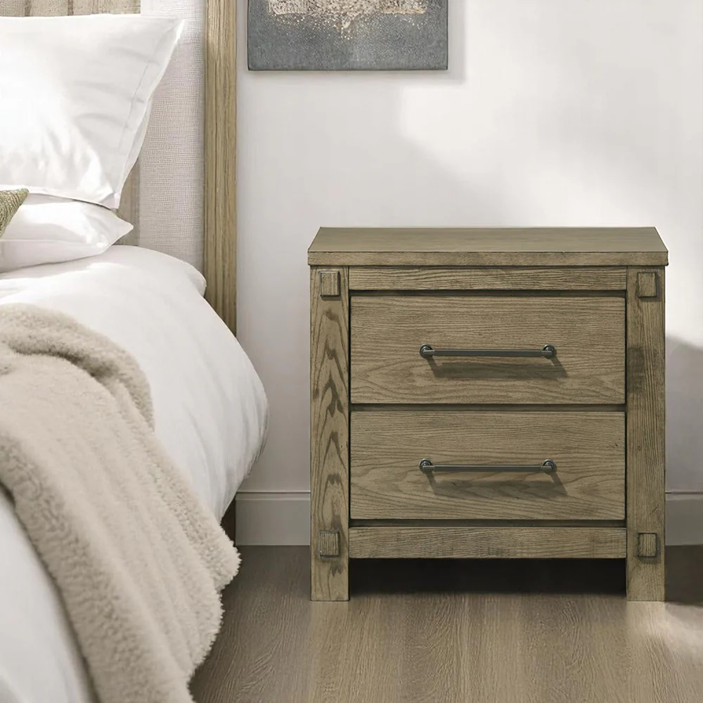 Colton Antique White Oak Nightstand - Image 7