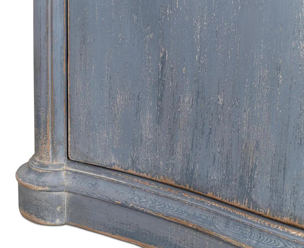 Columns Bowfront Blue Sideboard - Image 7