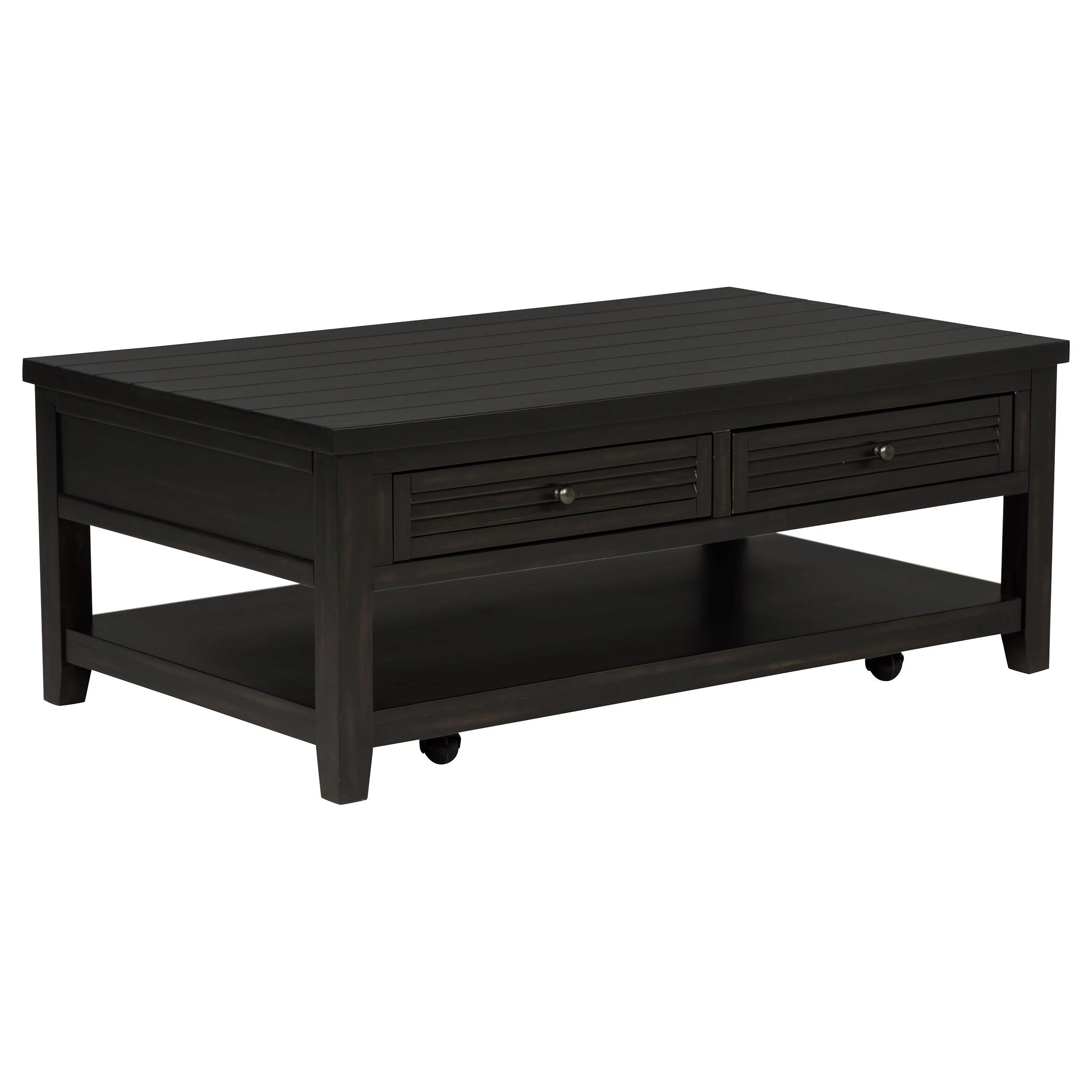 Concord Distressed Java 3-piece Coffee and End Table Set - Image 7