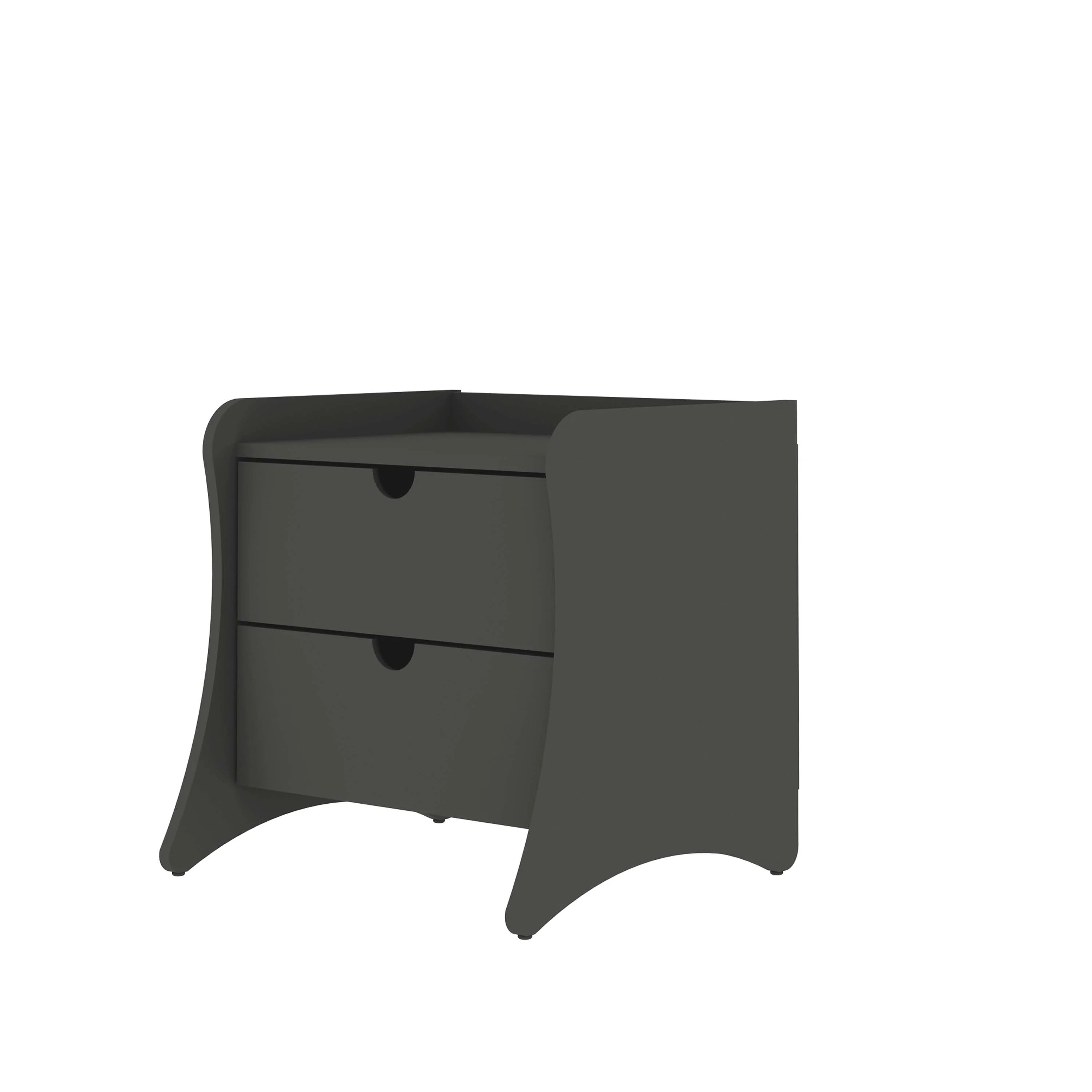 Coney 3-Piece Dresser and 2 Nightstands in Grey - Image 14
