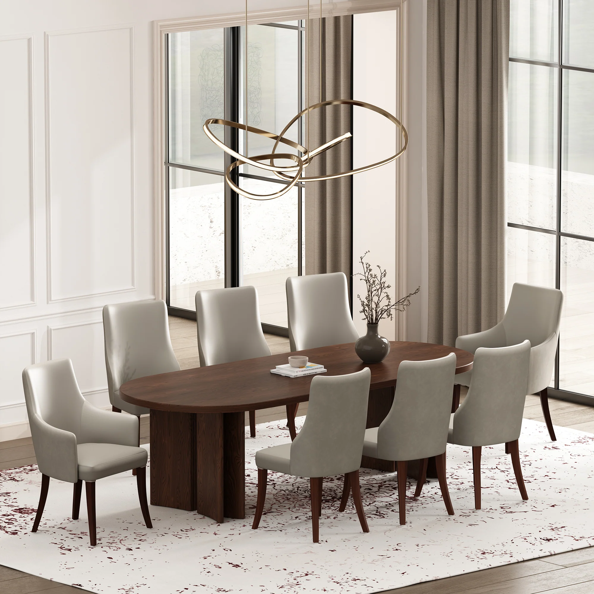Connie Dining Chair in Light Grey (set of 4) - Image 11