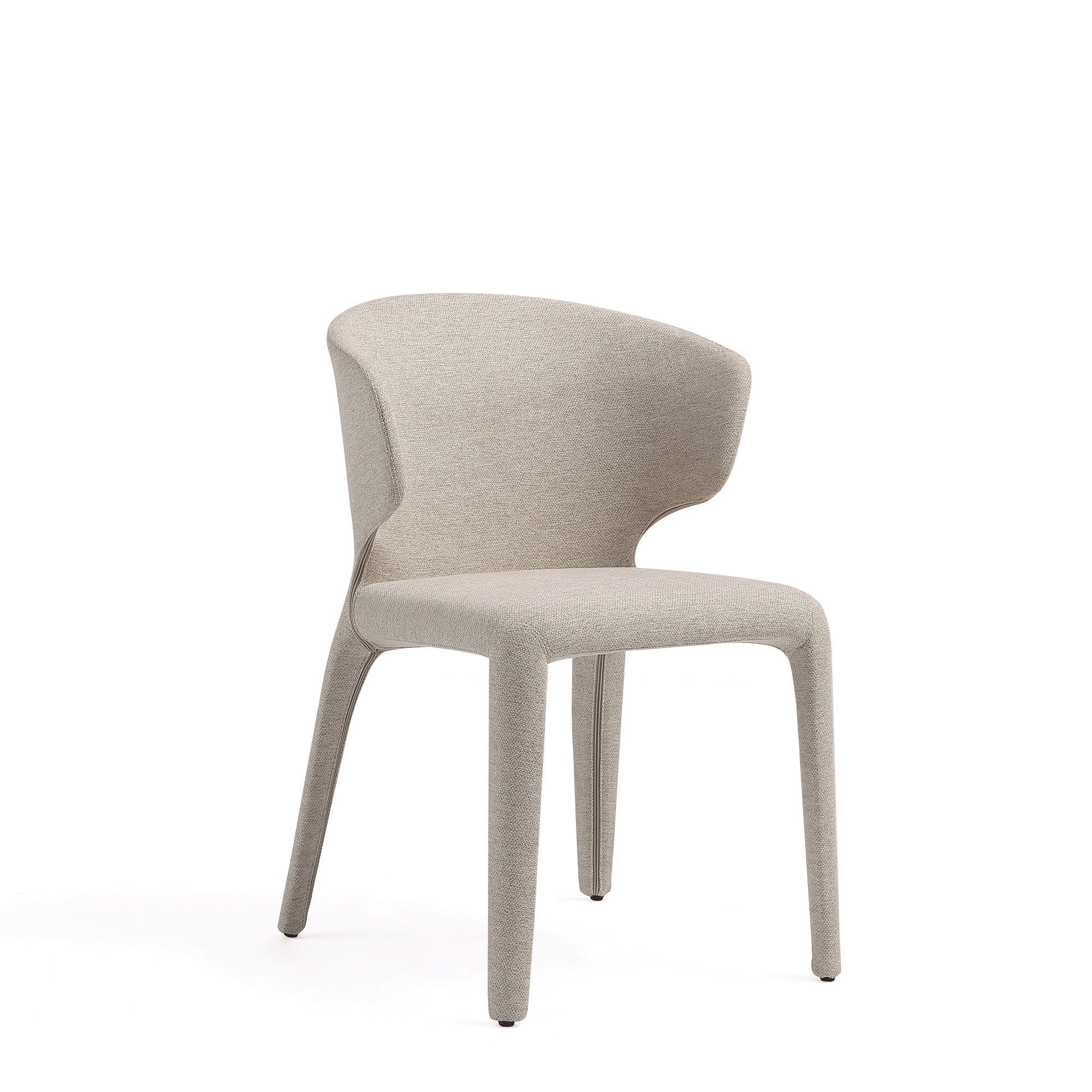 Conrad Woven Tweed Dining Chair in Wheat (set of 4) - Image 5