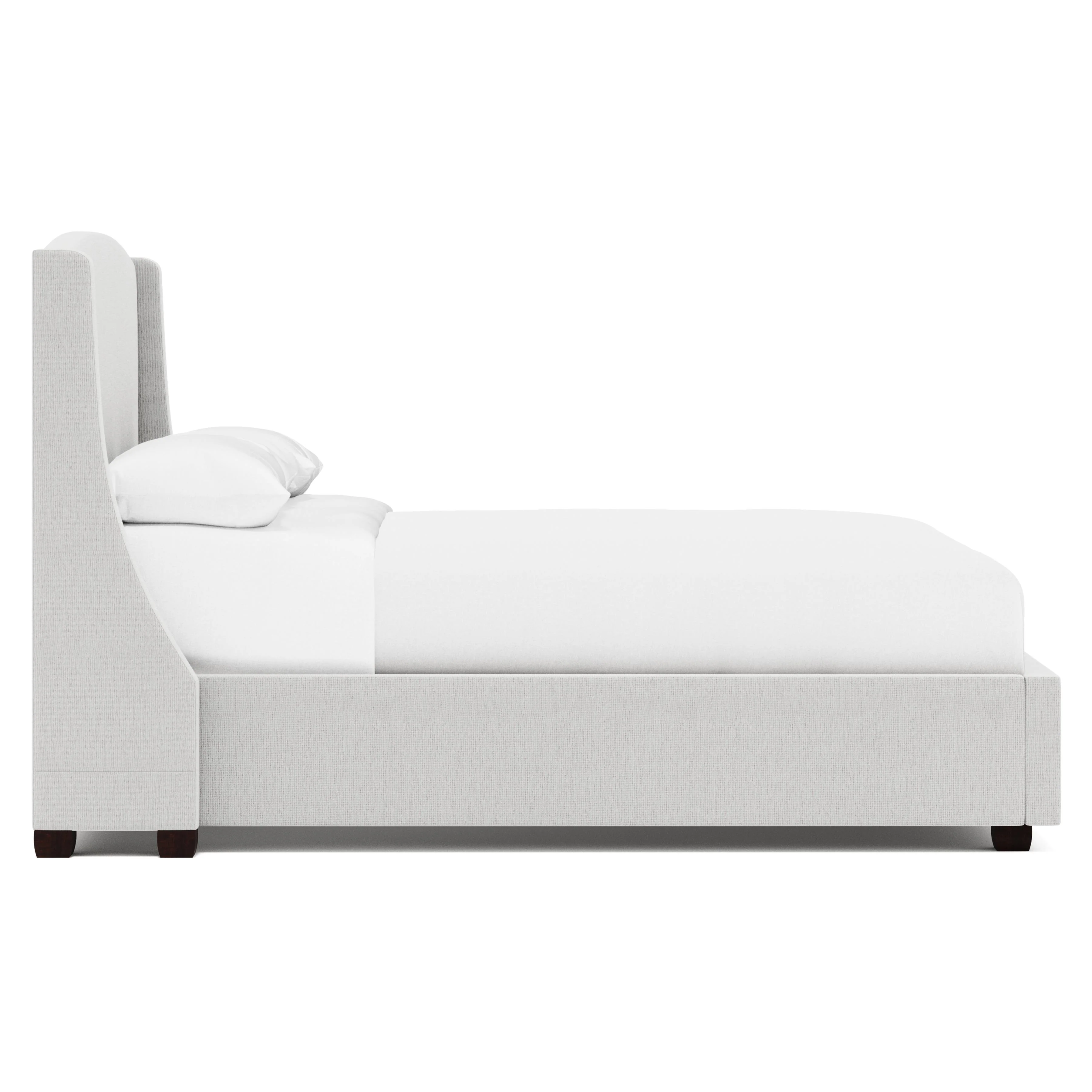 Cooper White/Cream Fabric Shelter Queen Bed - Image 3