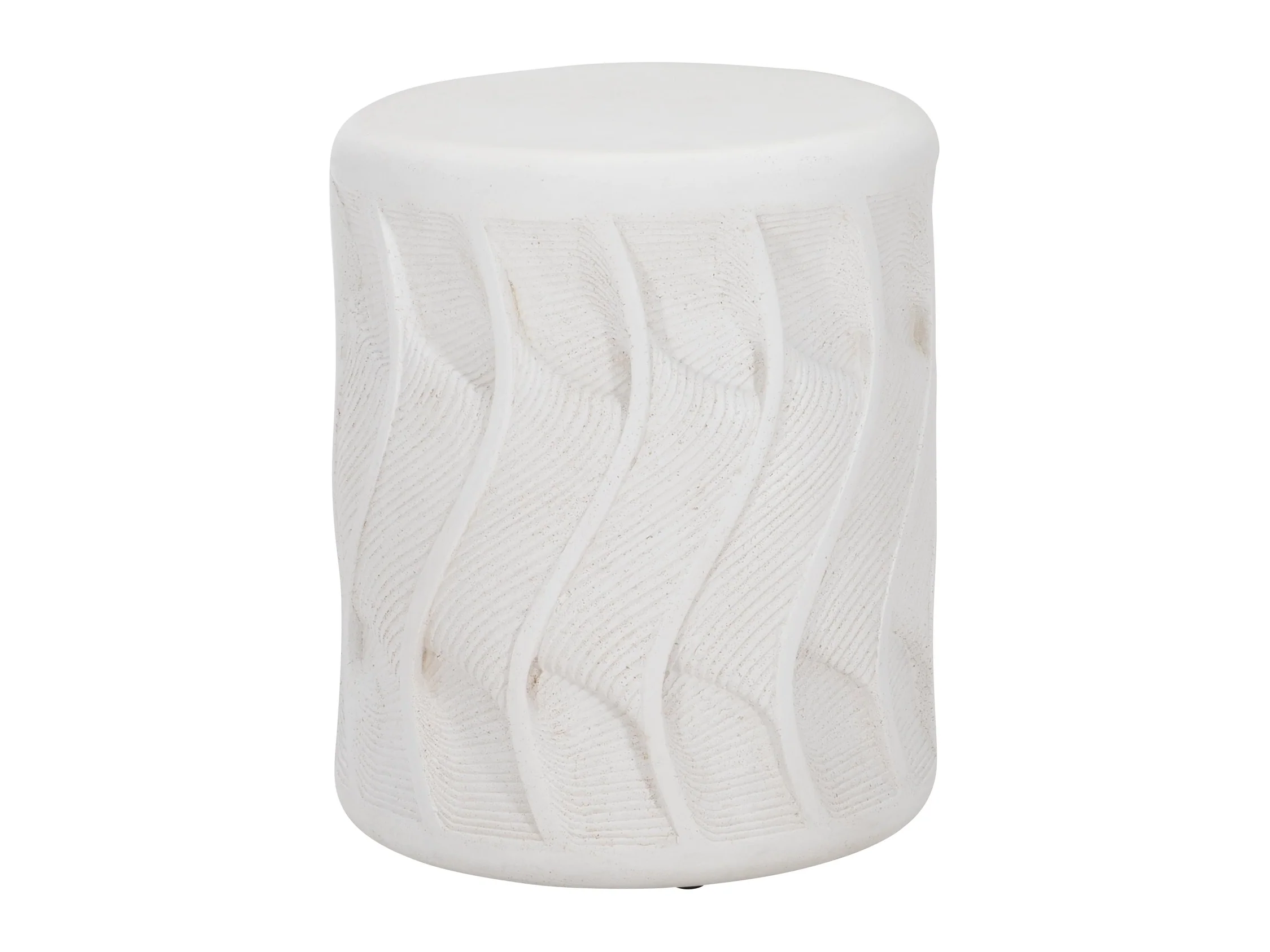 Coquille White Outdoor Accent Table