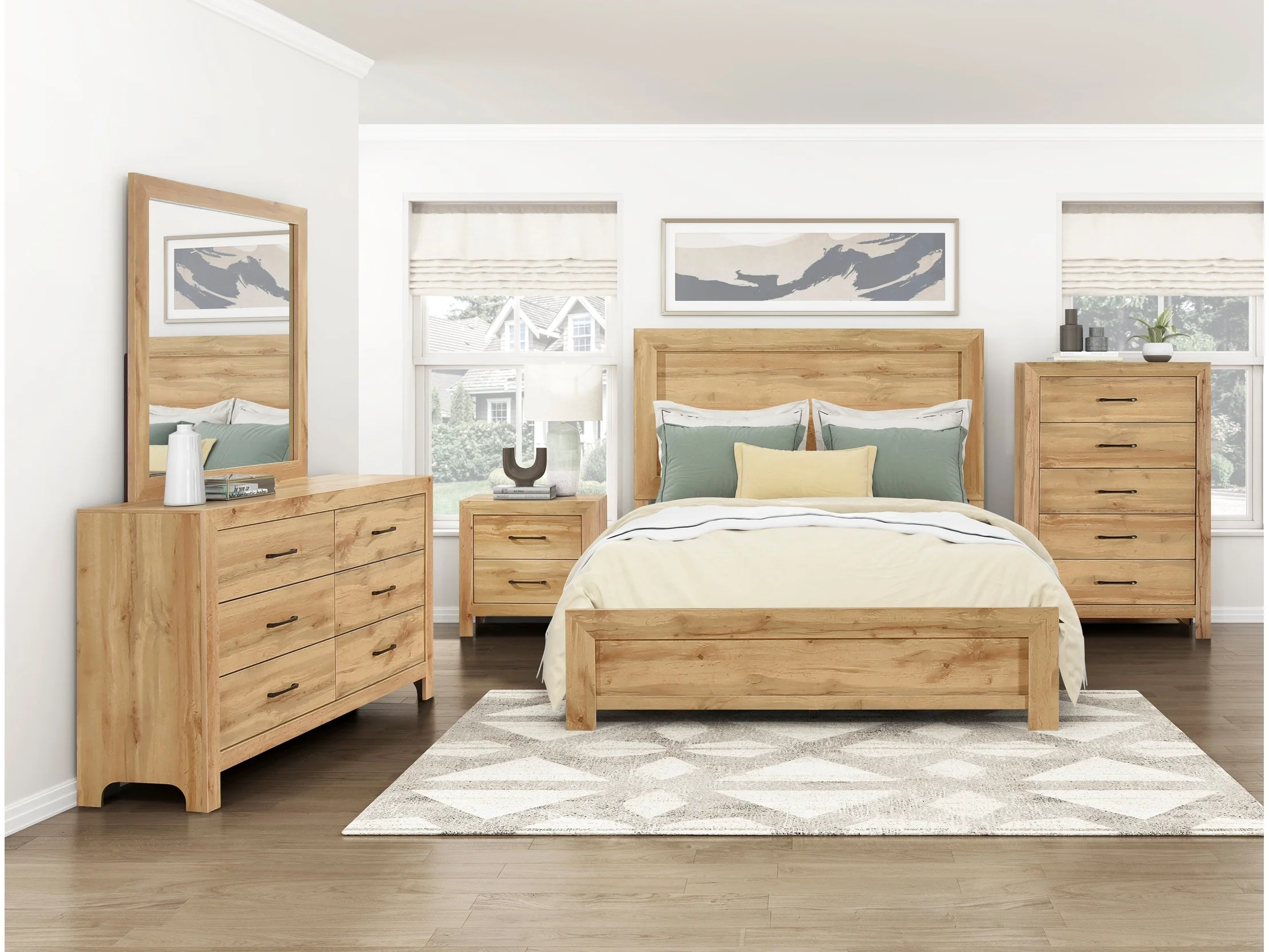 Corbin Natural 5-Piece Queen Bedroom Set