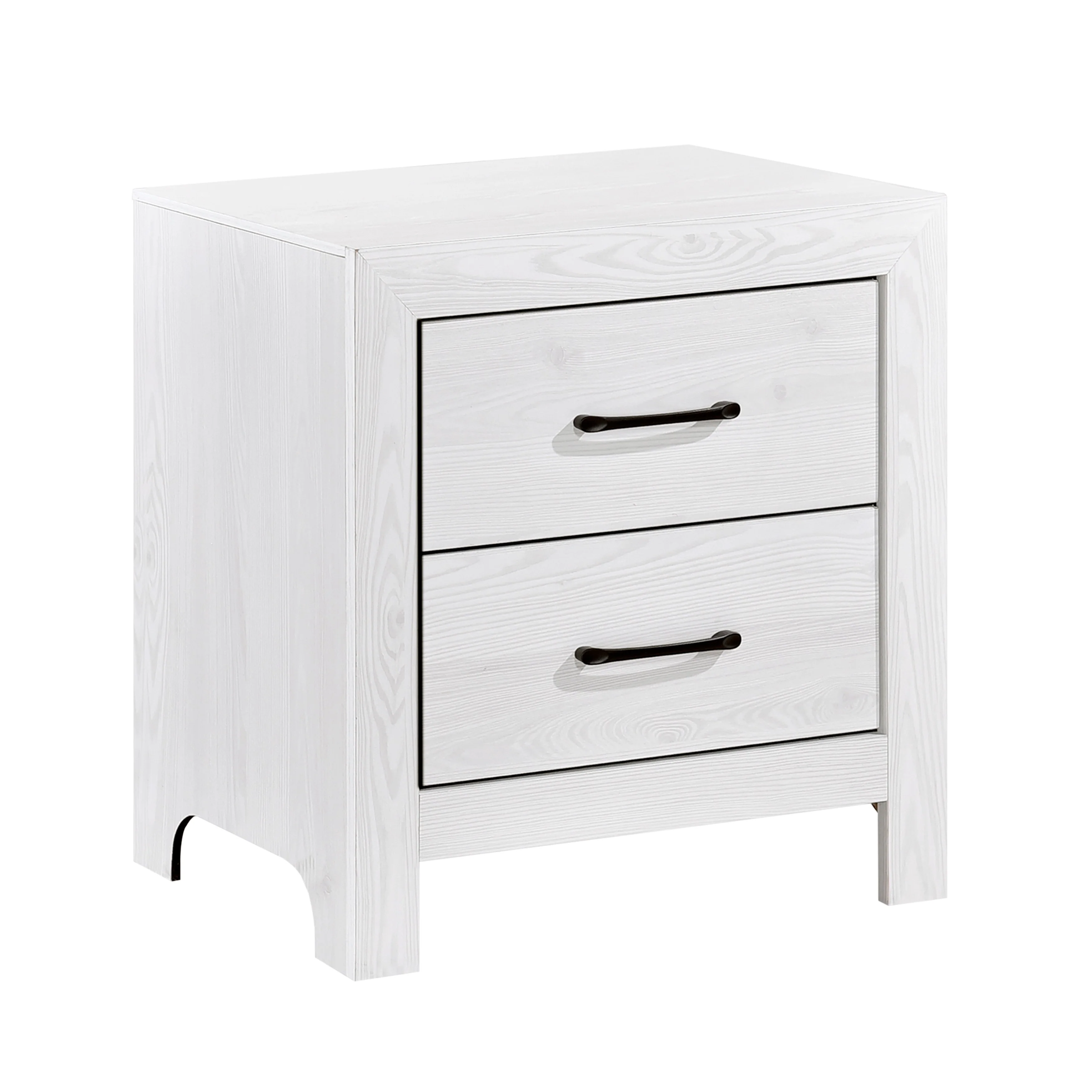 Corbin White 5-Piece Twin Bedroom Set (V-Pattern) - Image 7