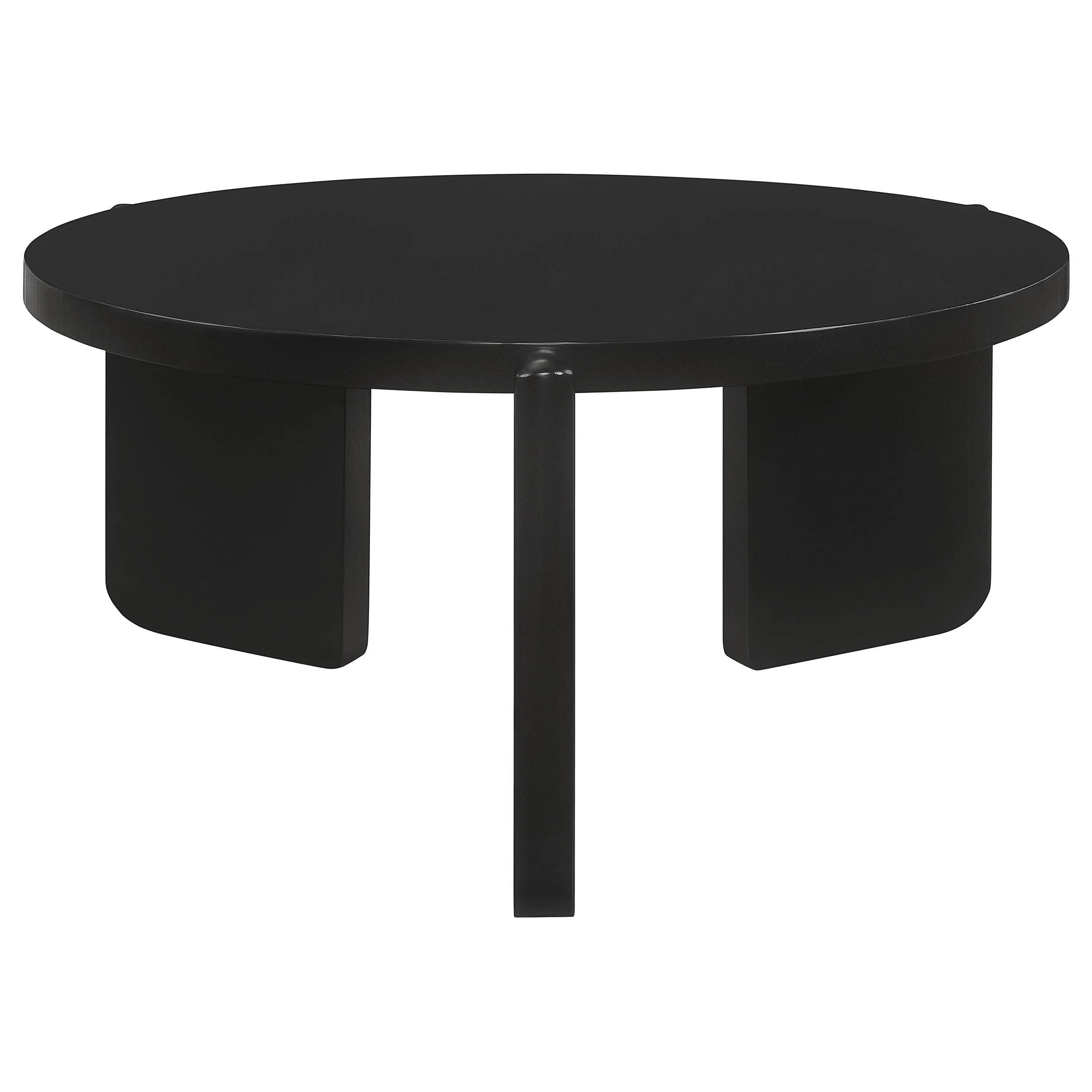 Cordova Black 2-piece Solid Wood Coffee and End Table Set - Image 6
