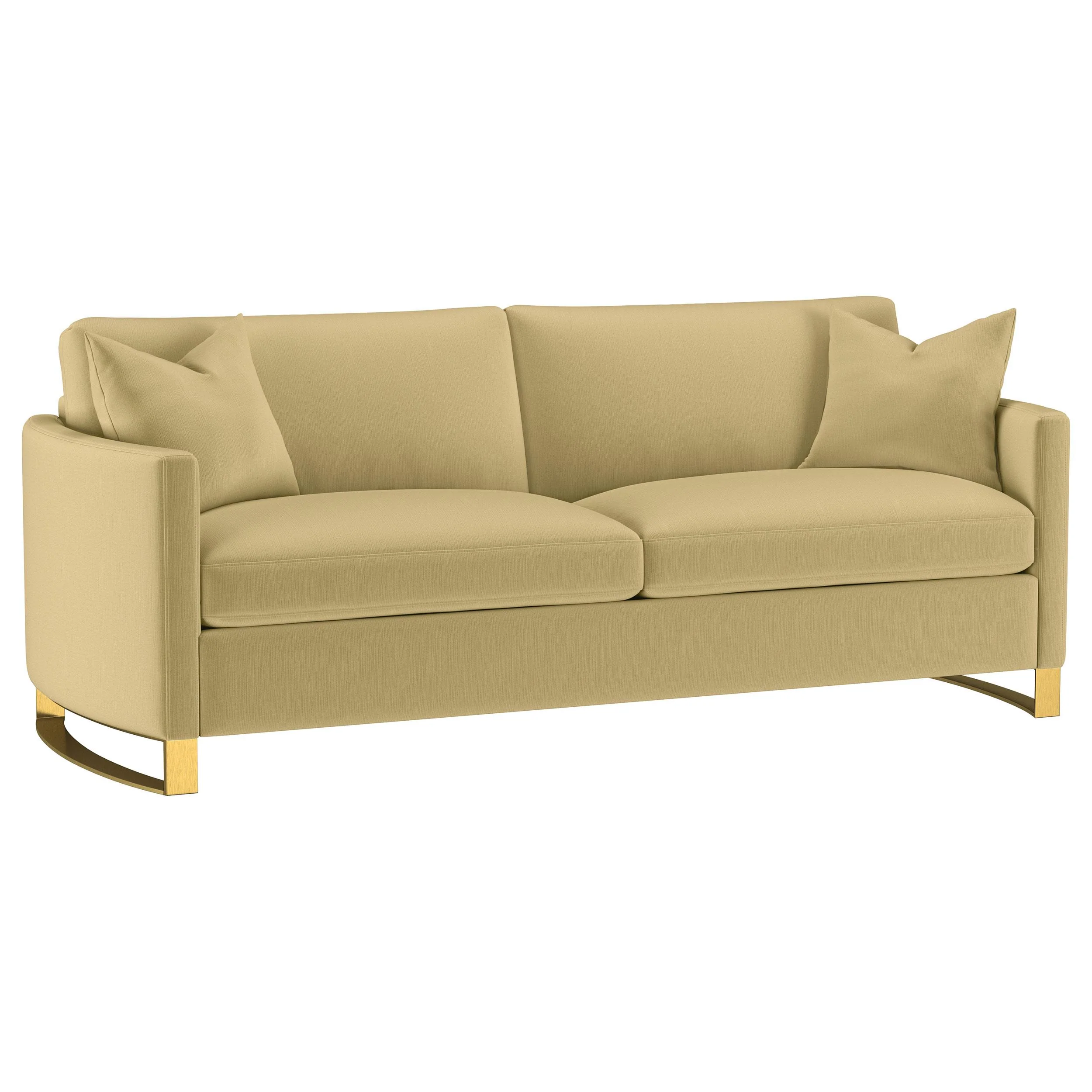 Corliss Camel 3-piece Velvet Upholstered Sofa Set - Image 3