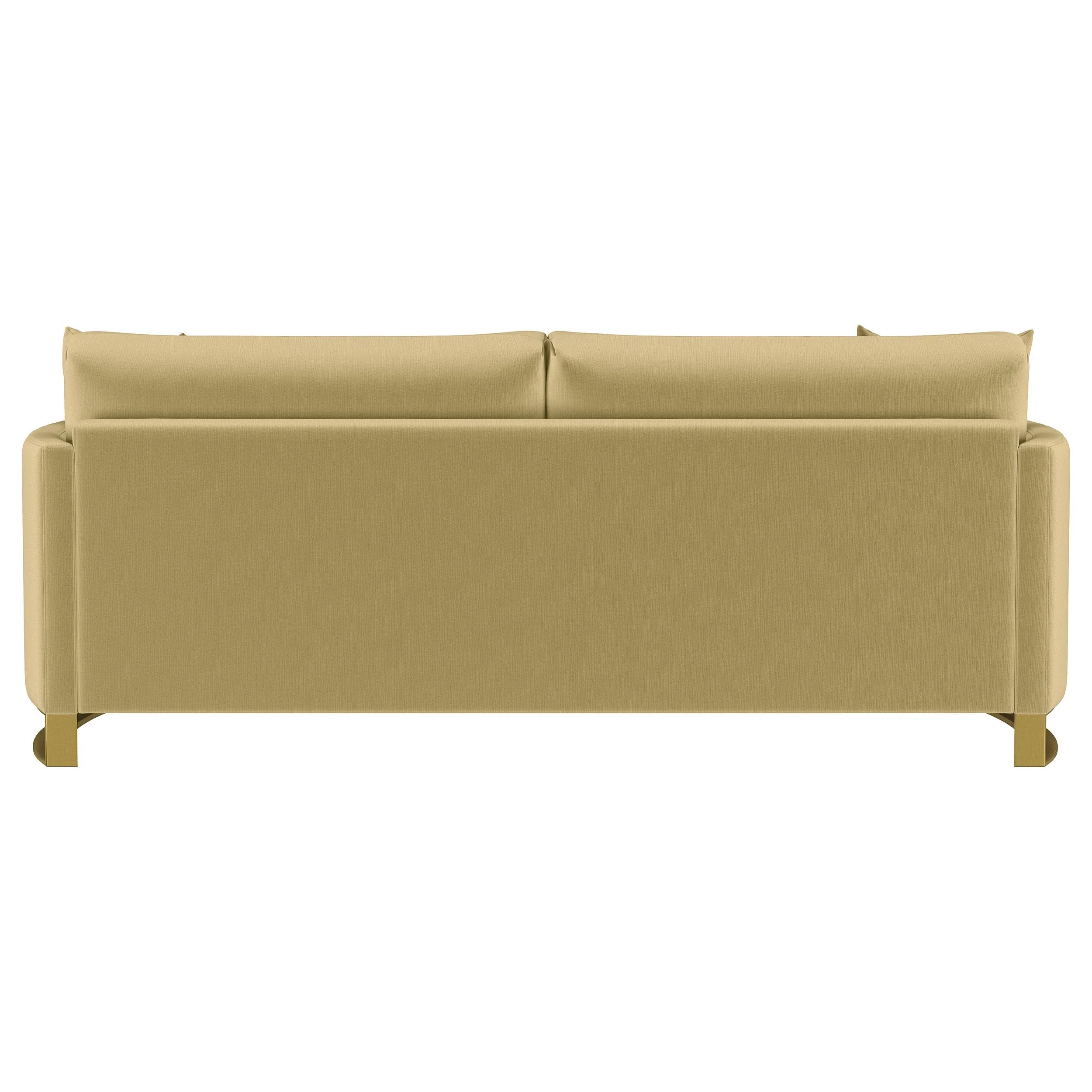 Corliss Camel Upholstered Curved Track Arm Sofa - Image 7