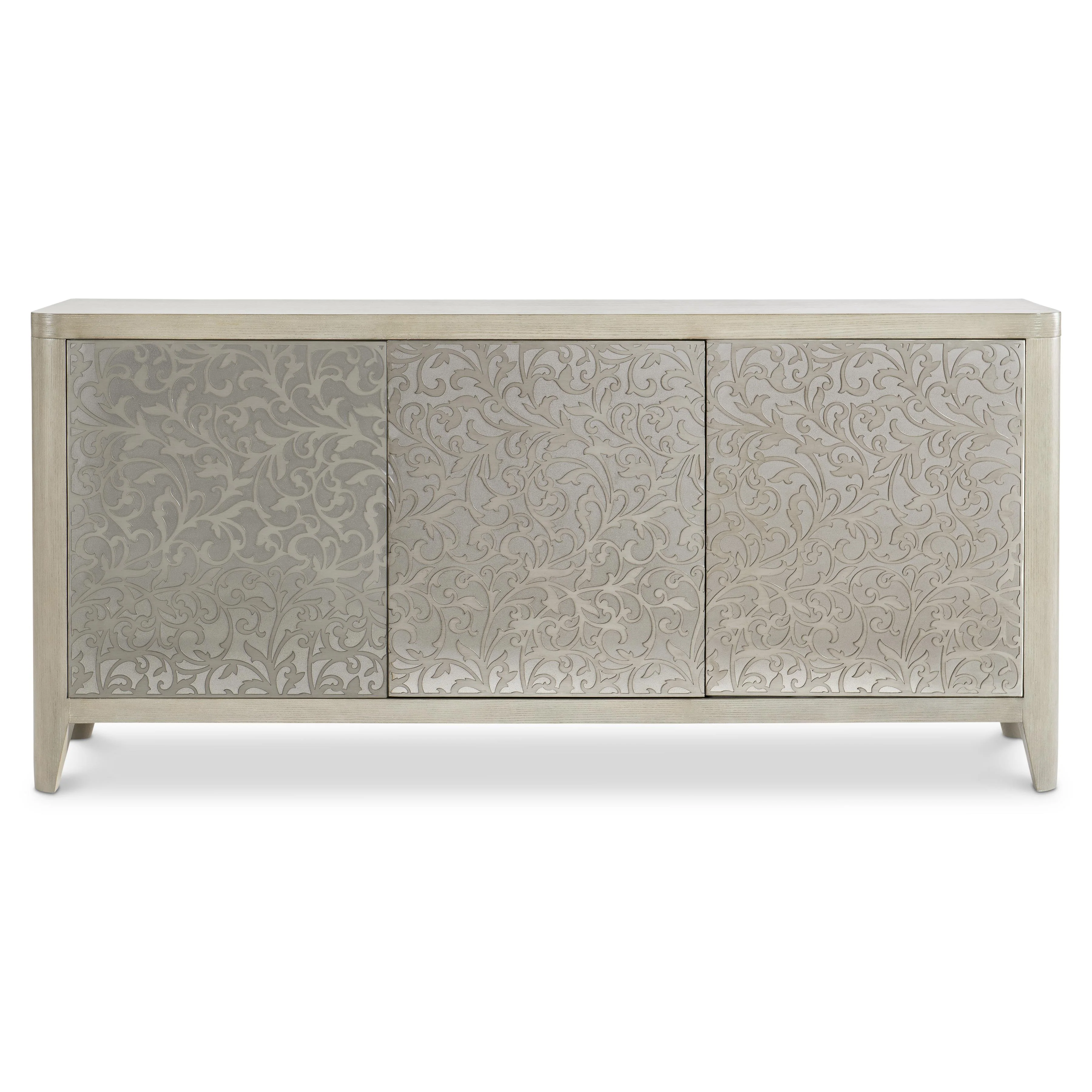 Cornelia Glazed Stainless Steel/Nebbia Buffet - Image 2