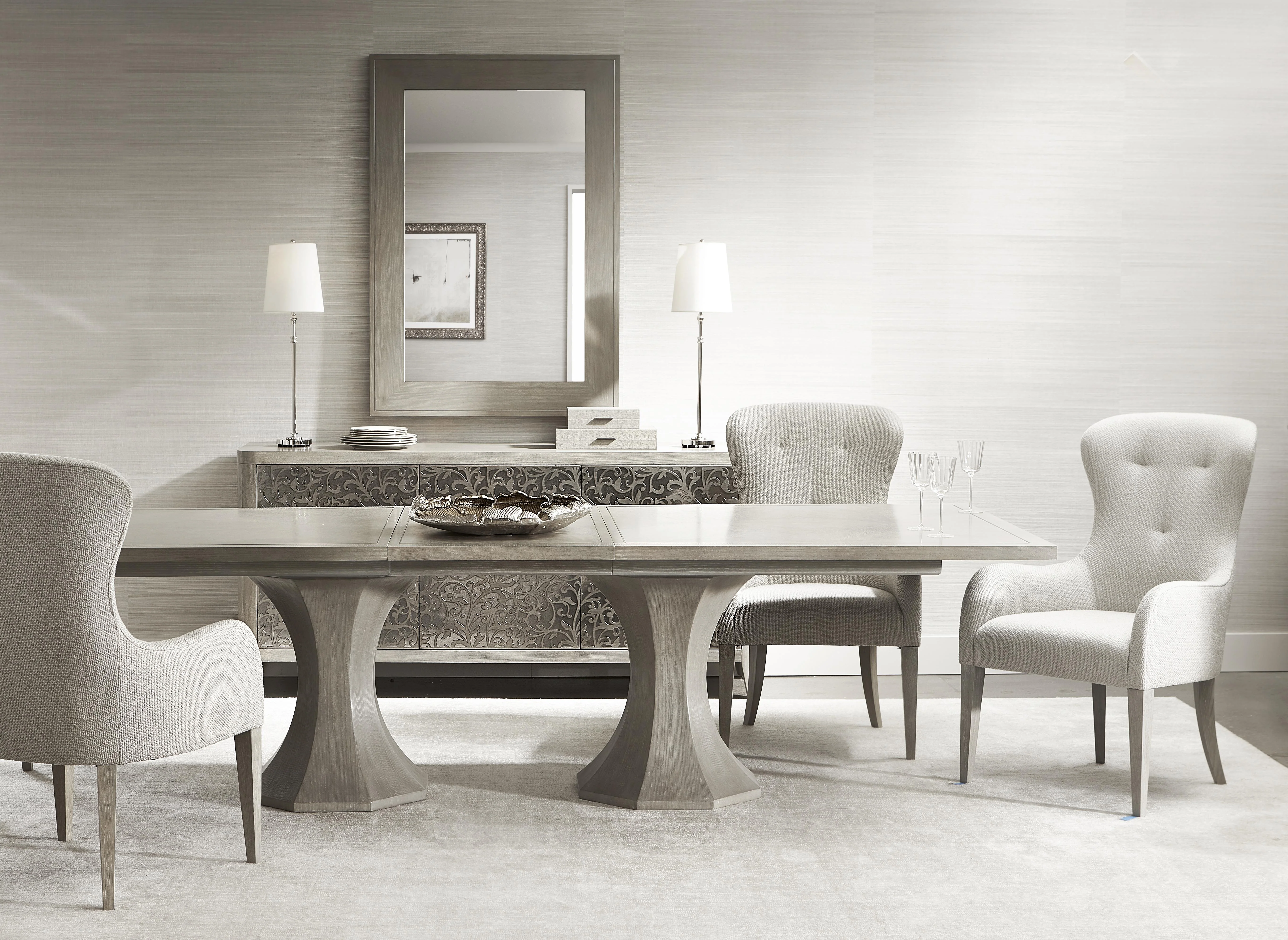 Cornelia Nebbia/Beige Arm Chair - Image 6
