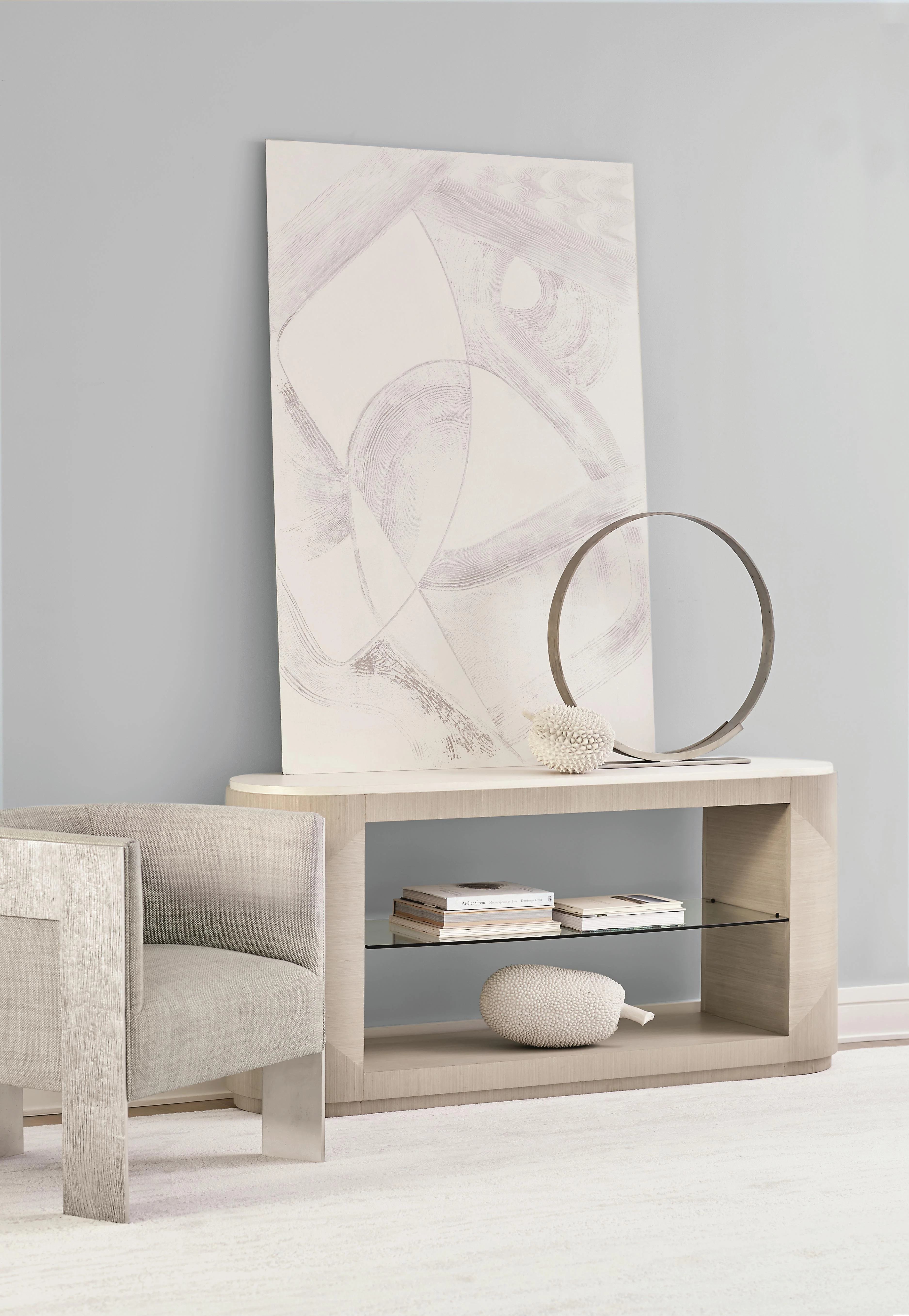 Cosway White/Cream Fabric Chair - Image 8