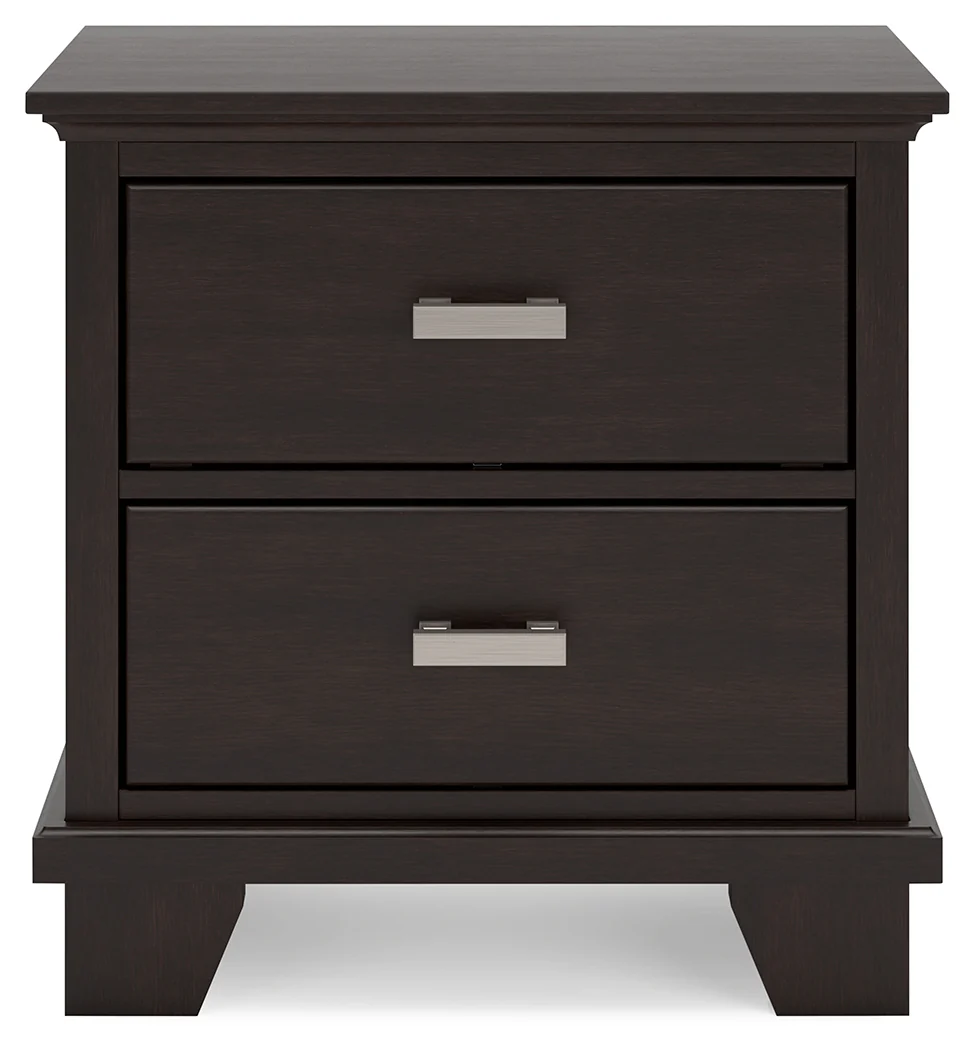 Covetown Dark Brown Full Panel Bedroom Set with Chest and Nightstand - Image 17