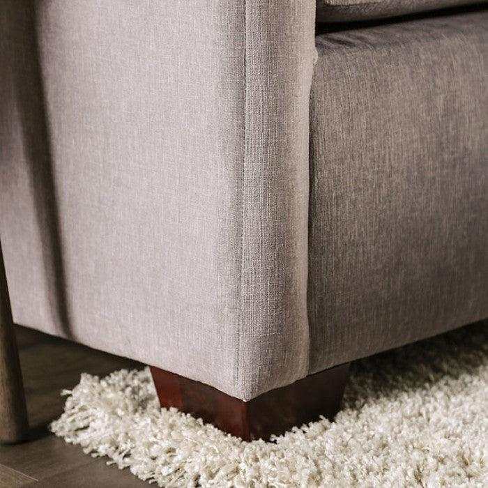 Cramlington Light Gray L Shape Sectional Sofa - Image 5
