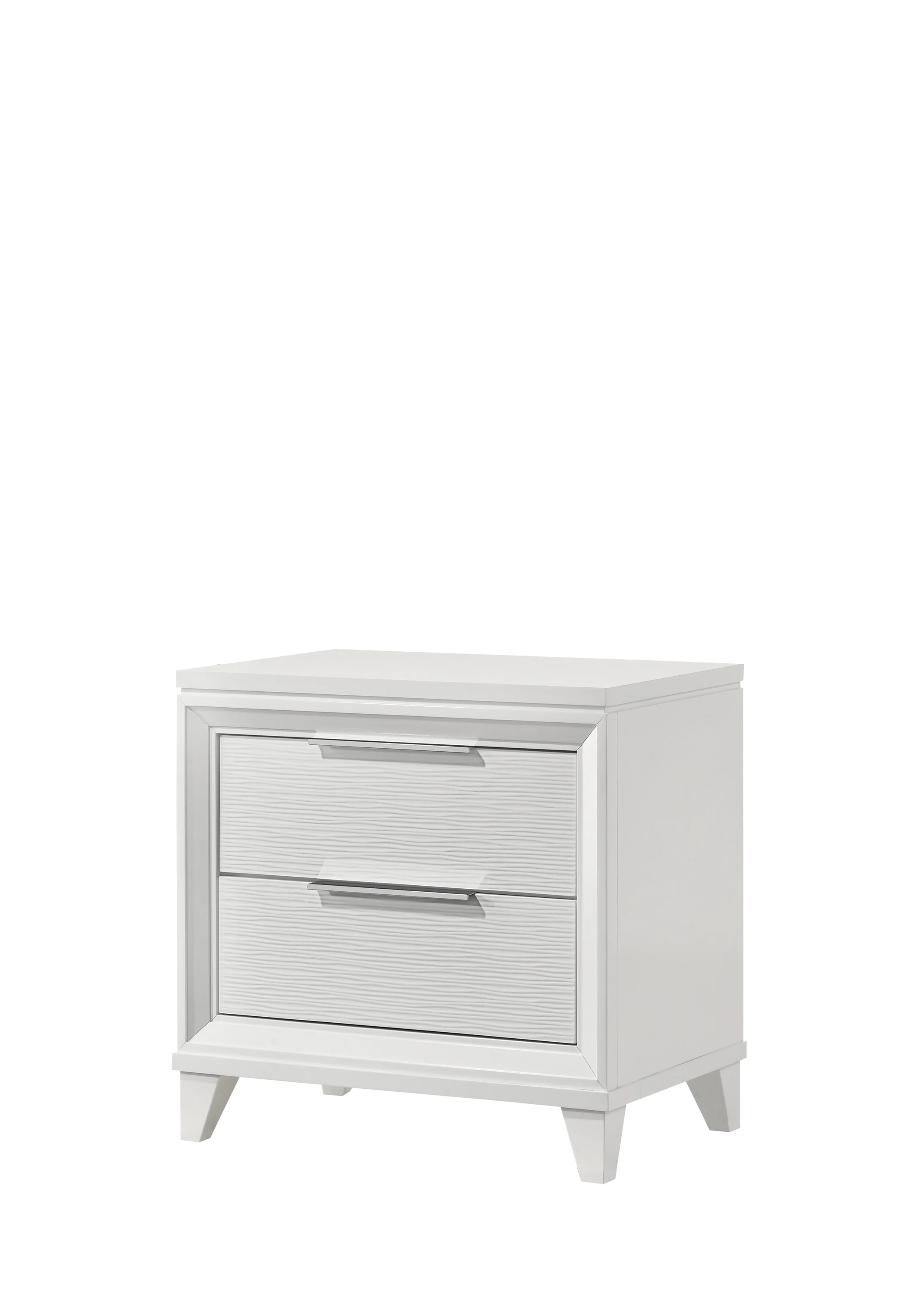 Cressida White Upholstered LED Panel Bedroom Set - Image 9