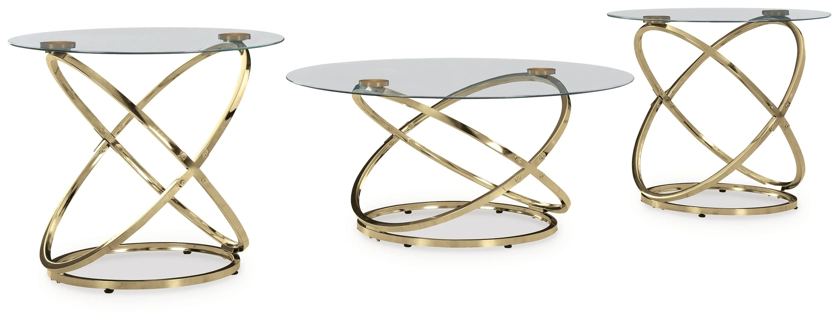 Crimonti Champagne Occasional Table Set (Set of 3) (Online Special Price) - Image 2