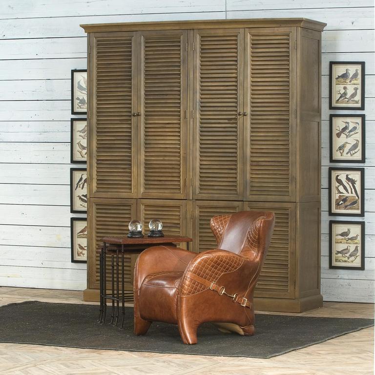 Croc Brown Leather Nesting Tables (Set of 3) - Image 10