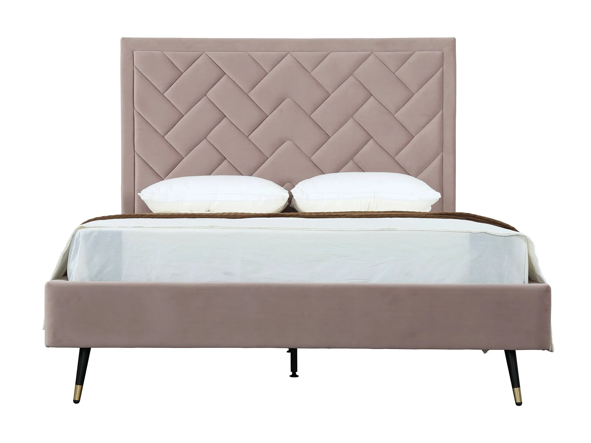 Crosby Queen-Size Bed in Blush