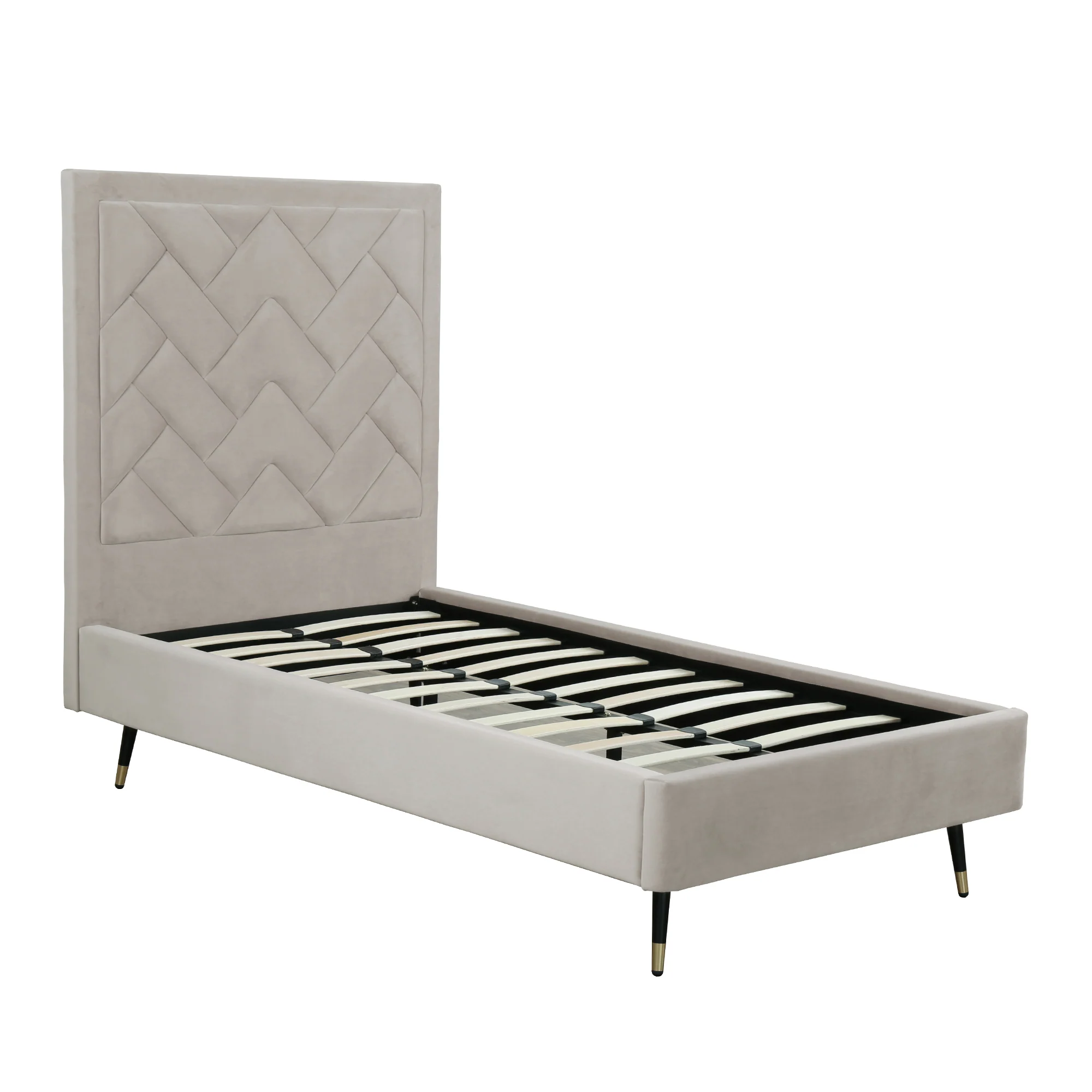 Crosby Twin-Size Bed in Greige - Image 9