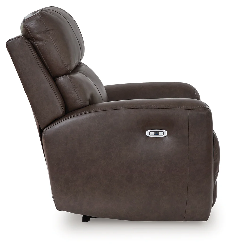 Crossplex Smoke Power Recliner/ADJ Headrest - Image 5